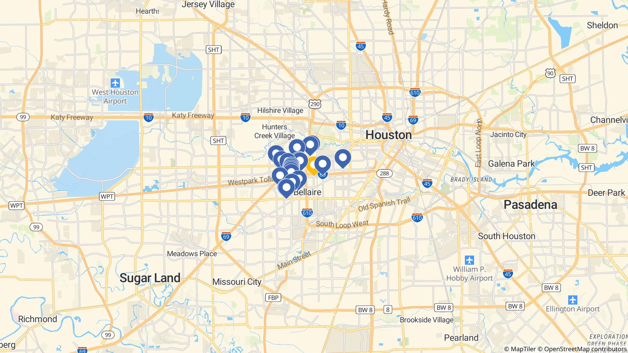 Street map of the ATM area
