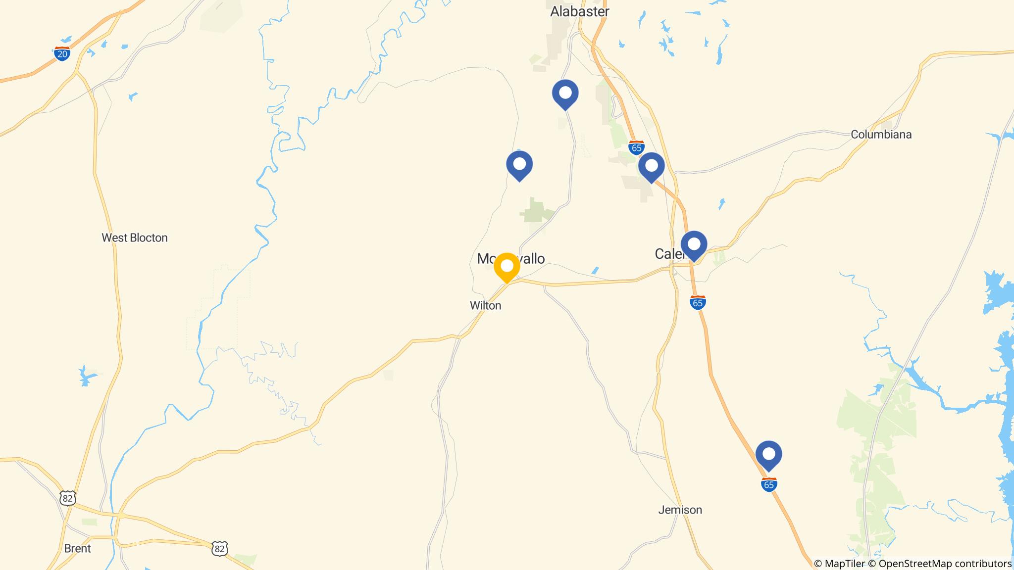 Street map of the ATM area