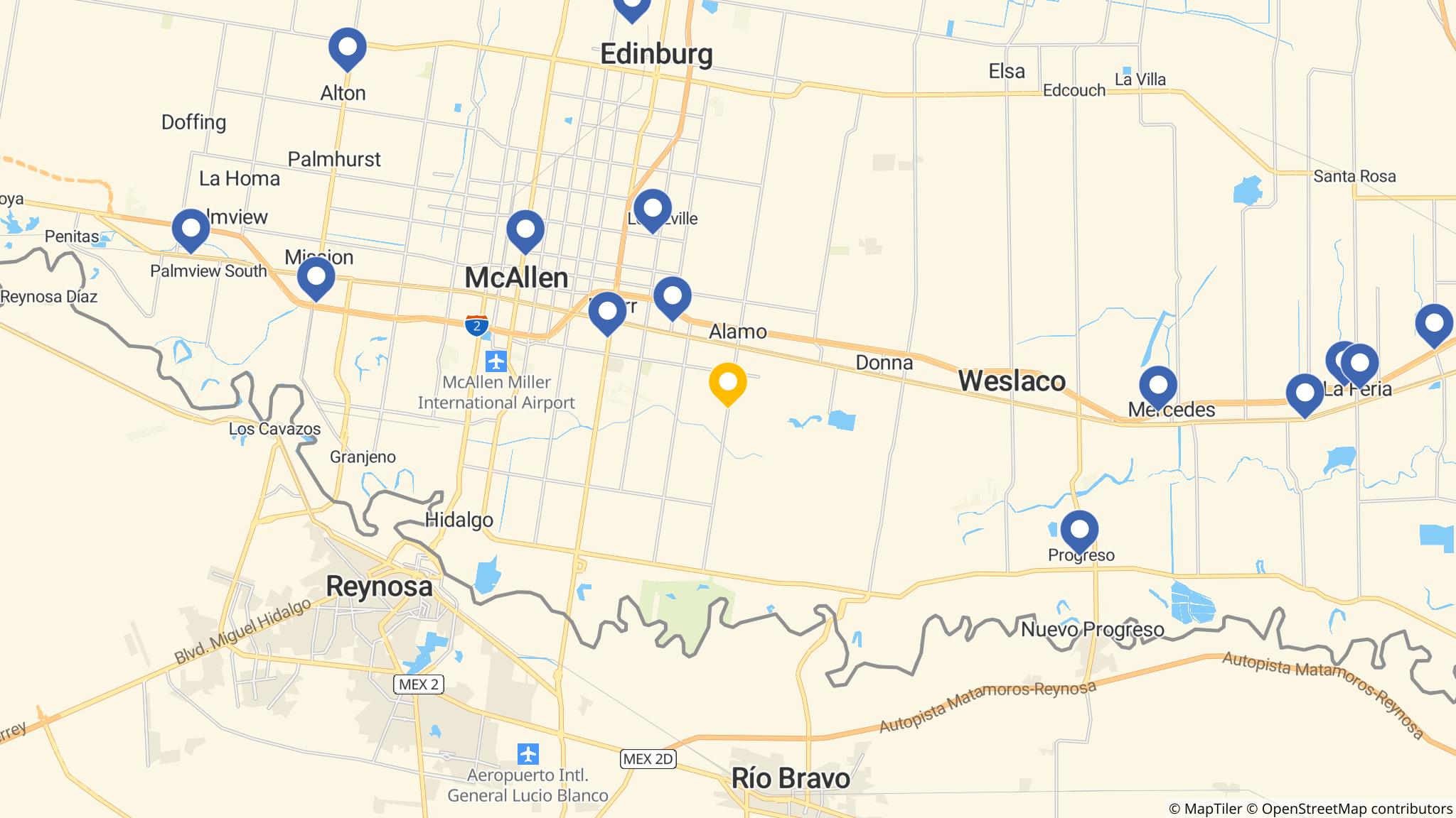 Street map of the ATM area