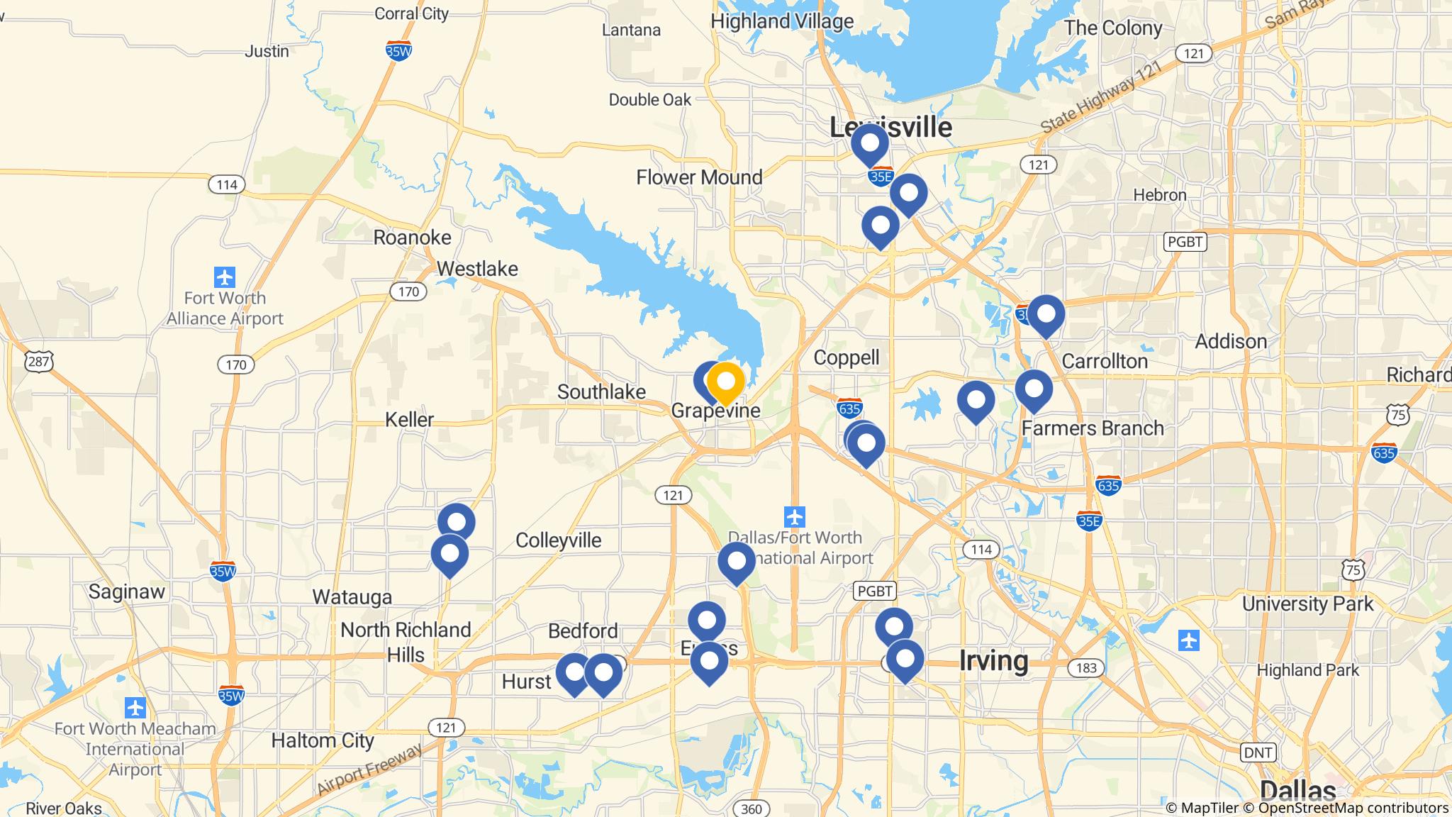 Street map of the ATM area