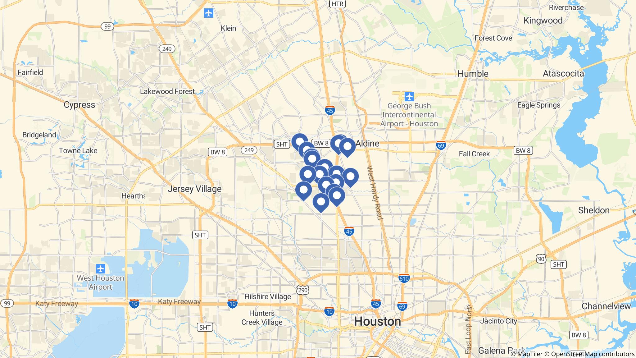 Street map of the ATM area