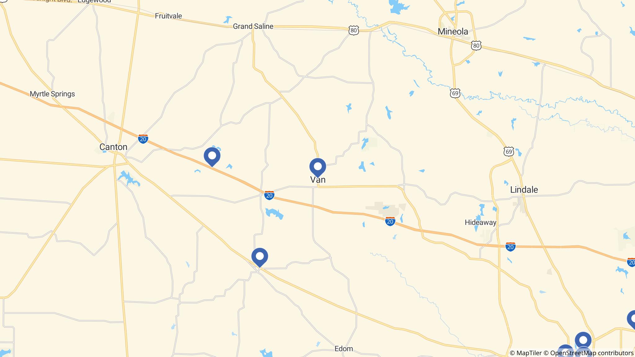 Street map of the ATM area