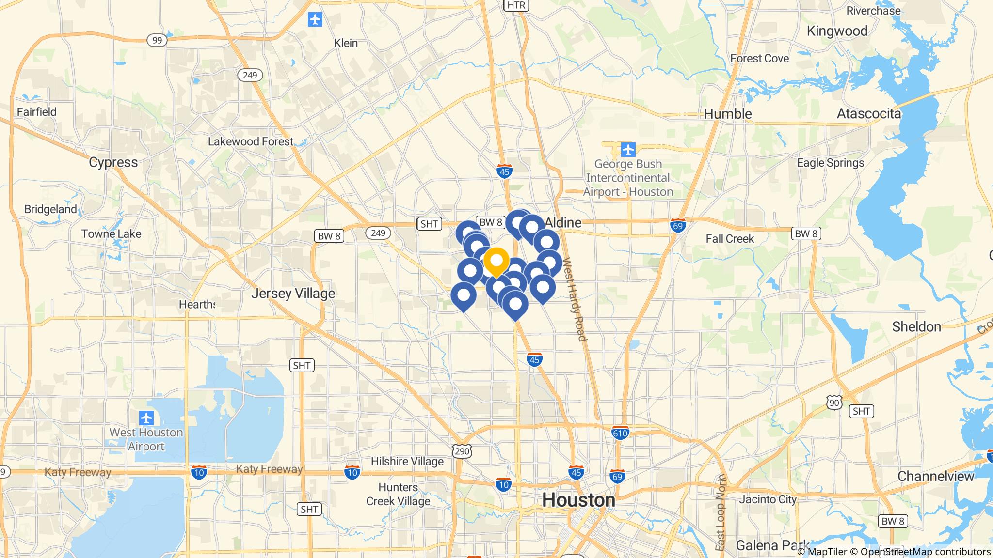 Street map of the ATM area
