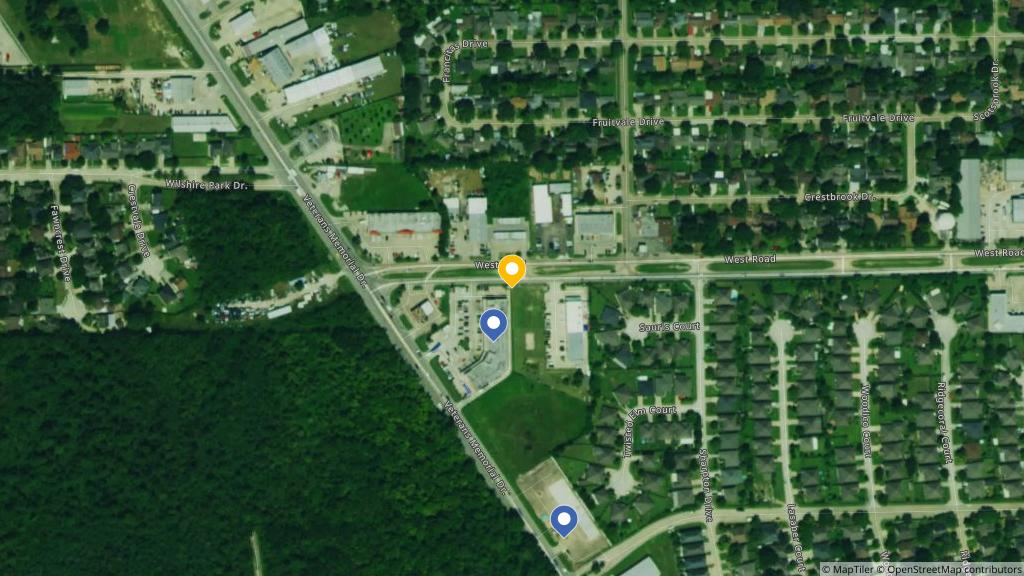 Satellite photo of the location