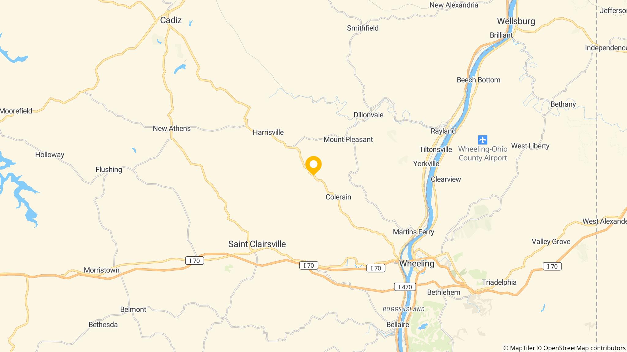 Street map of the ATM area