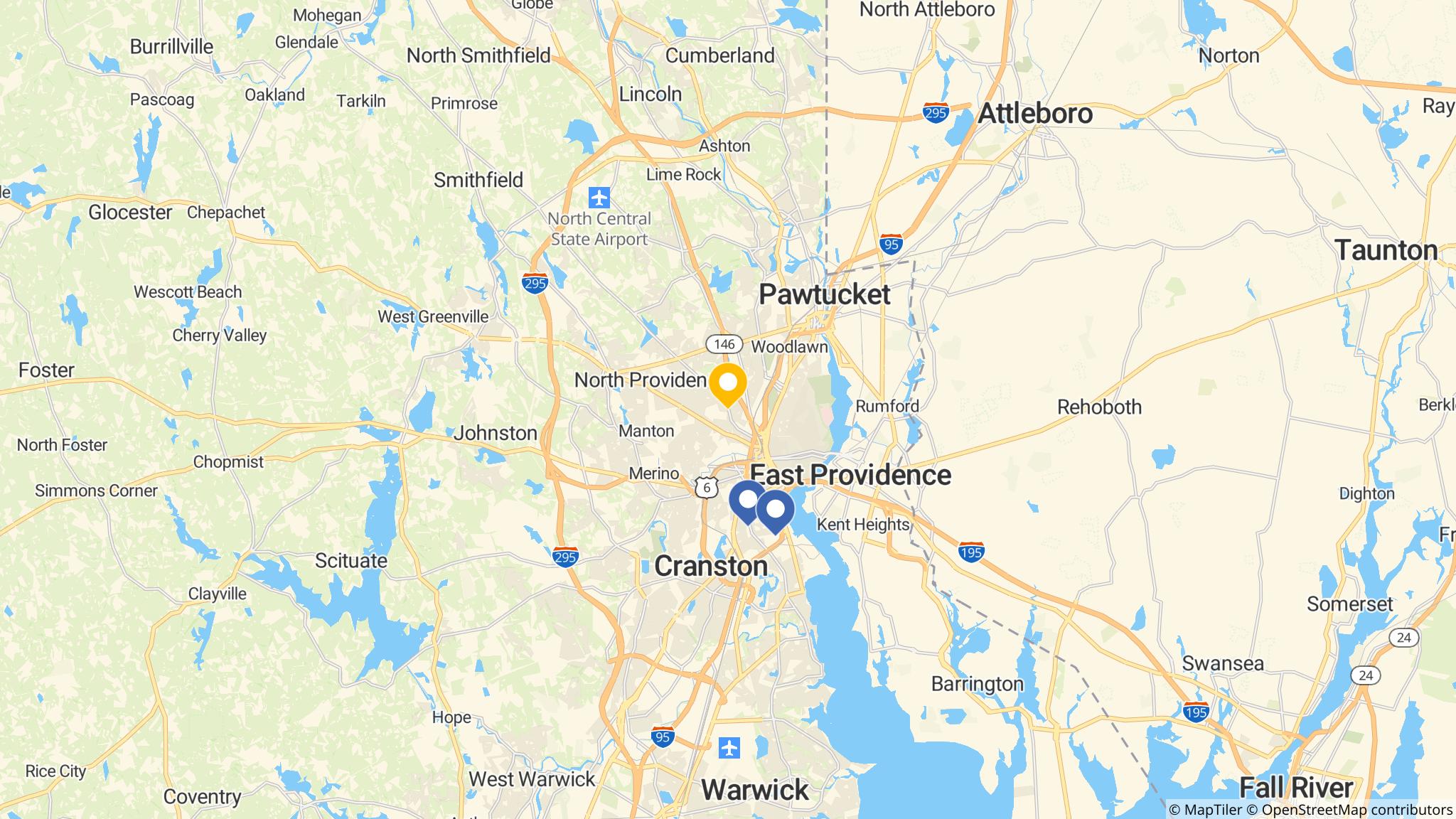 Street map of the ATM area