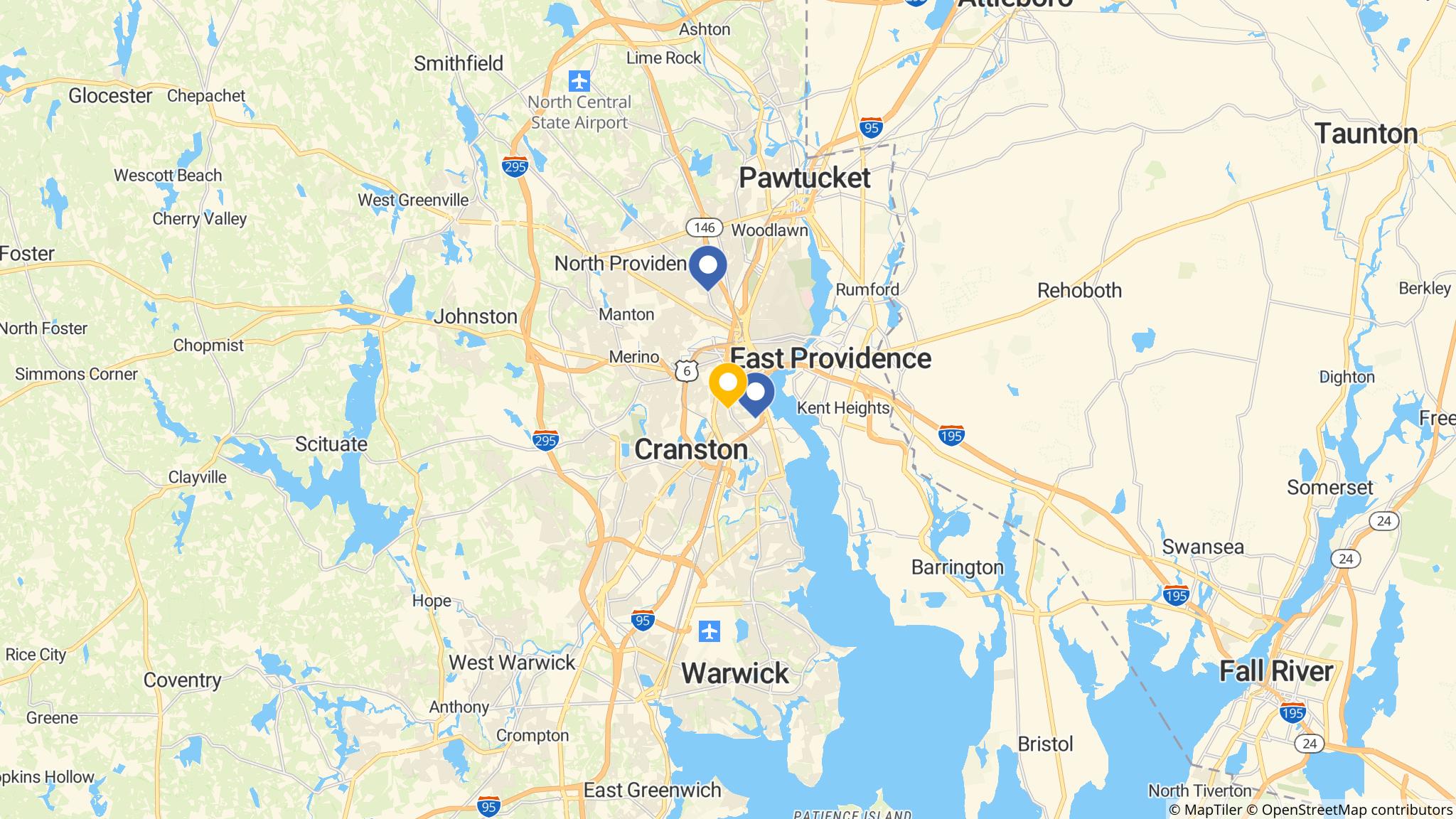 Street map of the ATM area