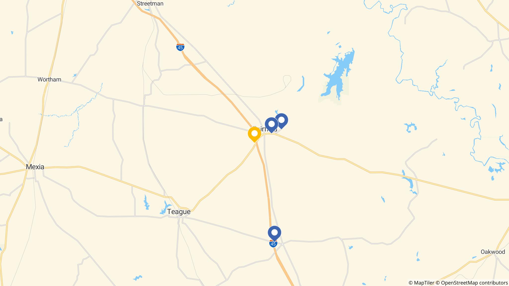 Street map of the ATM area