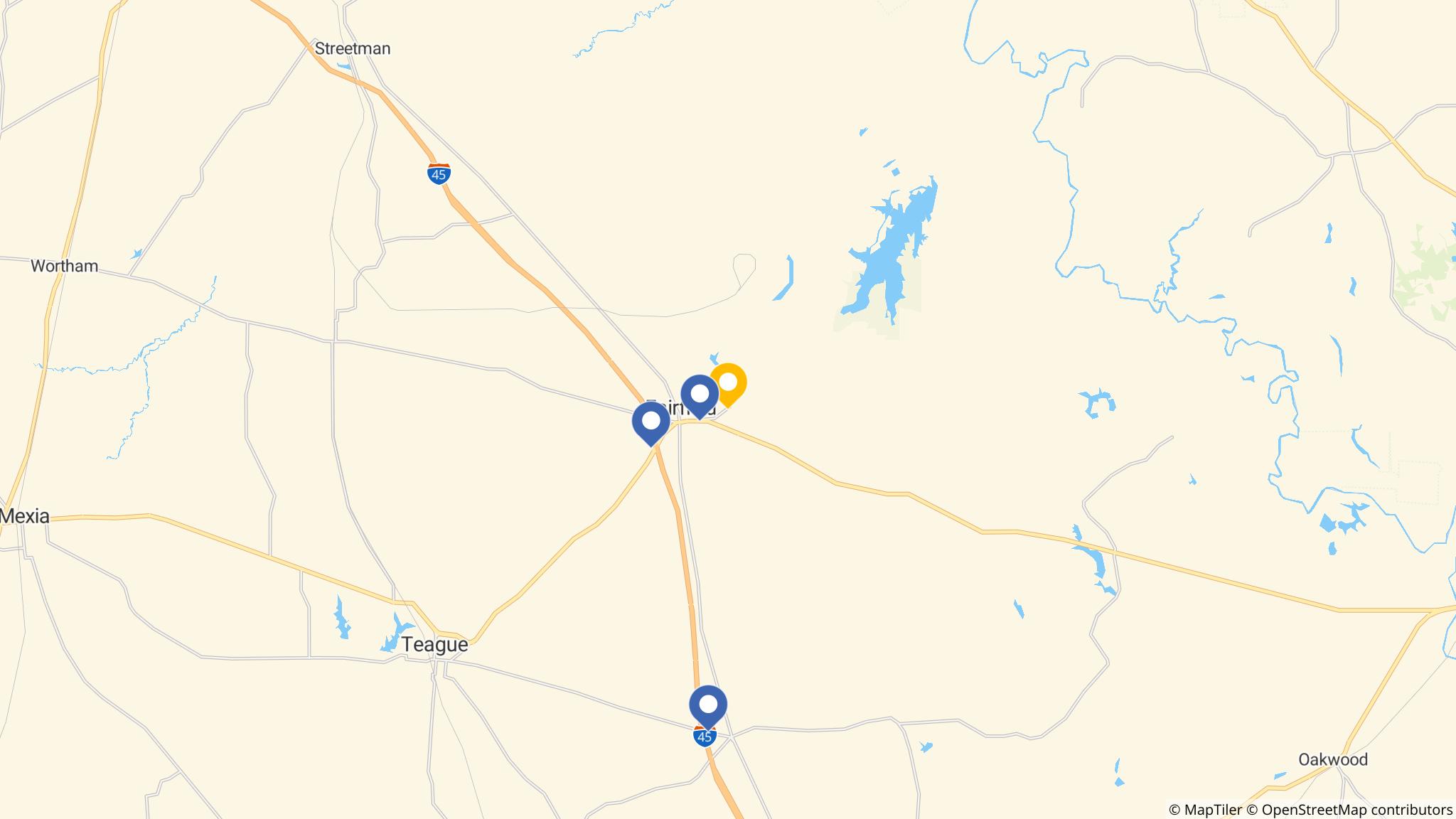 Street map of the ATM area