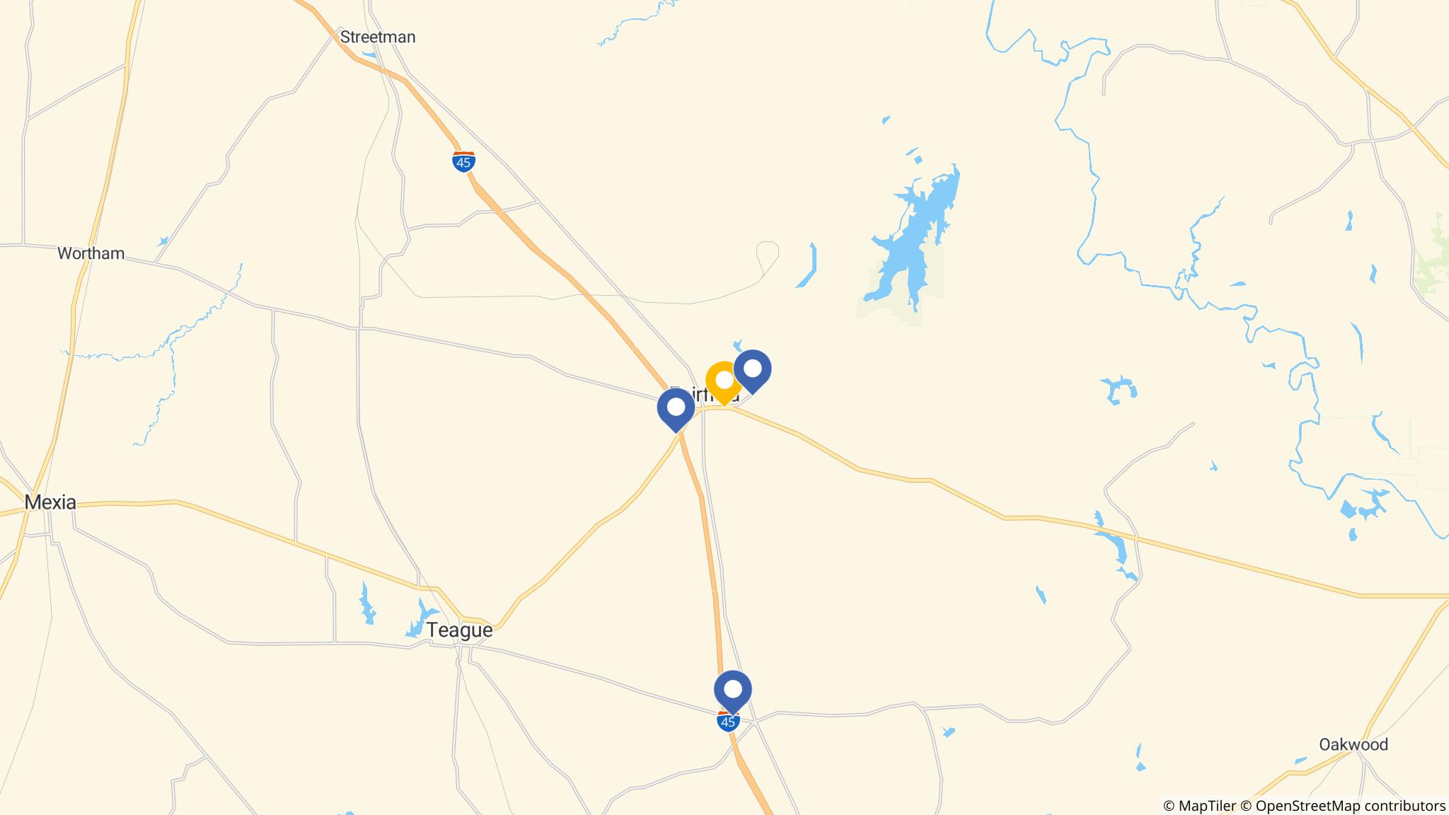 Street map of the ATM area