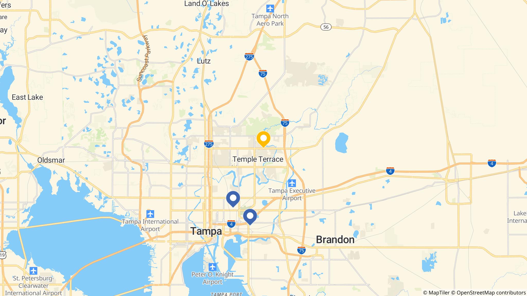 Street map of the ATM area