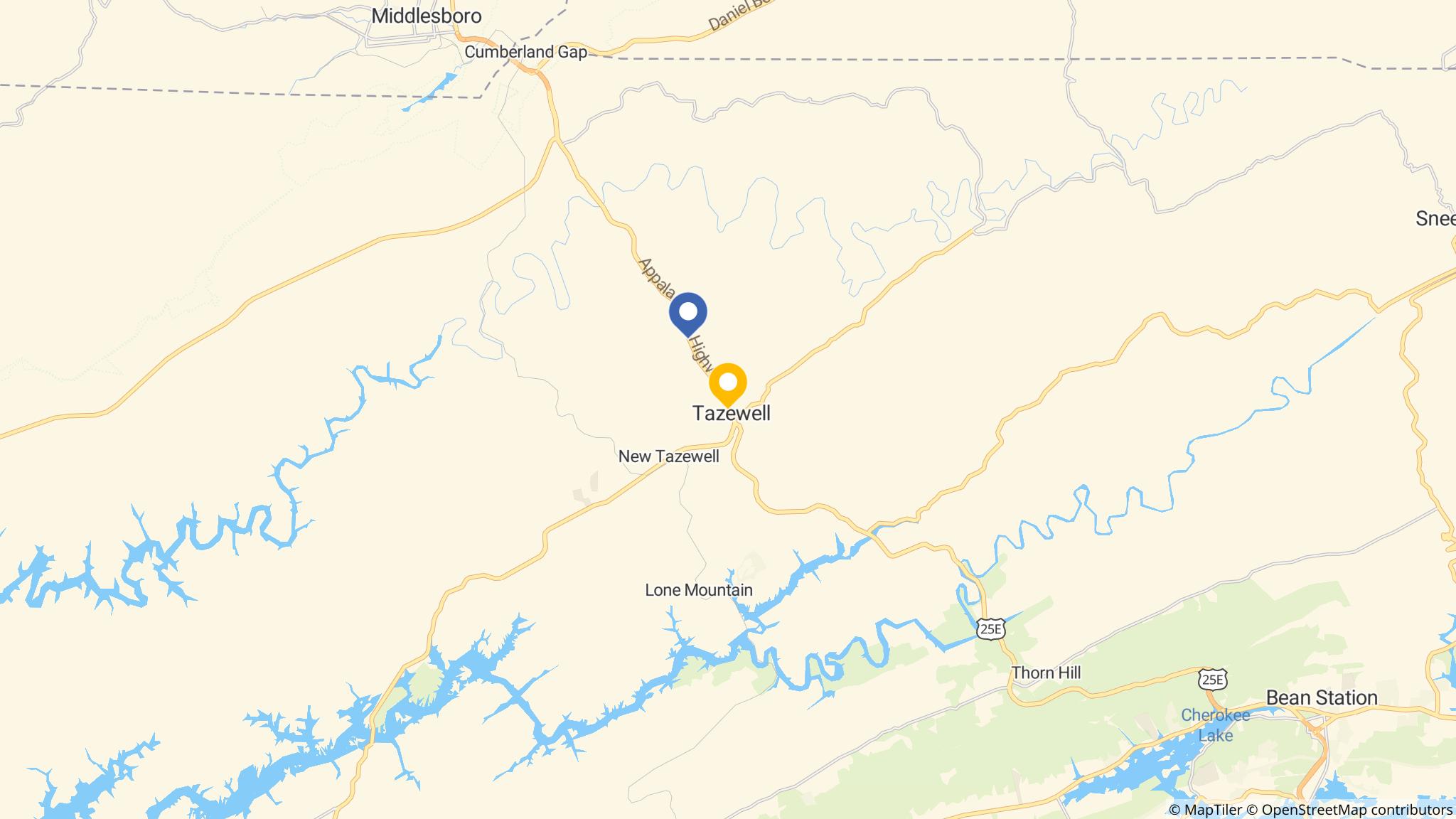 Street map of the ATM area