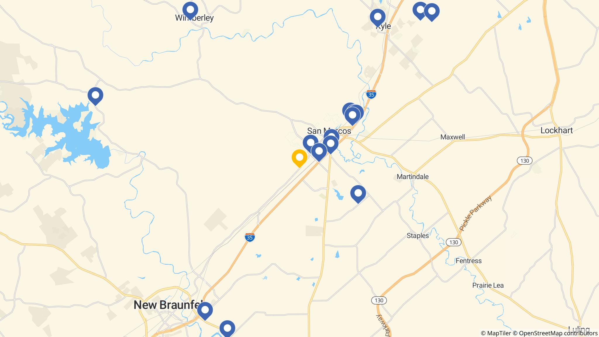 Street map of the ATM area