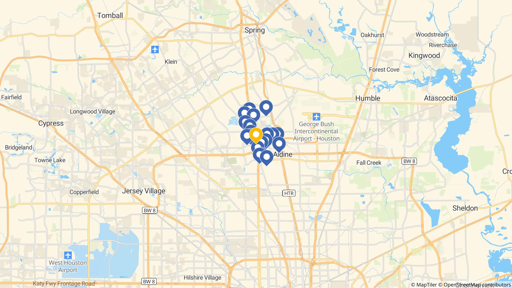 Street map of the ATM area