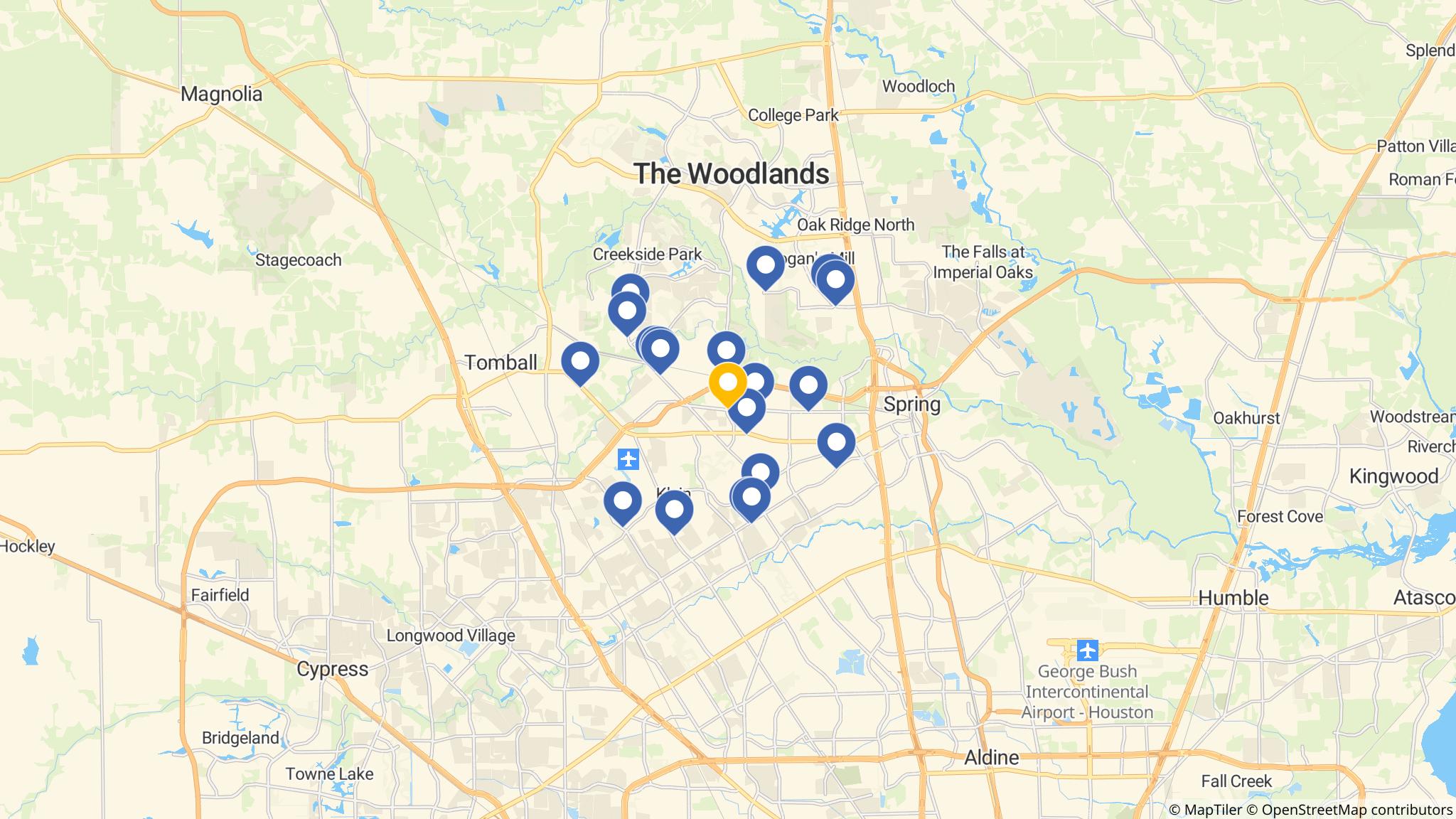Street map of the ATM area