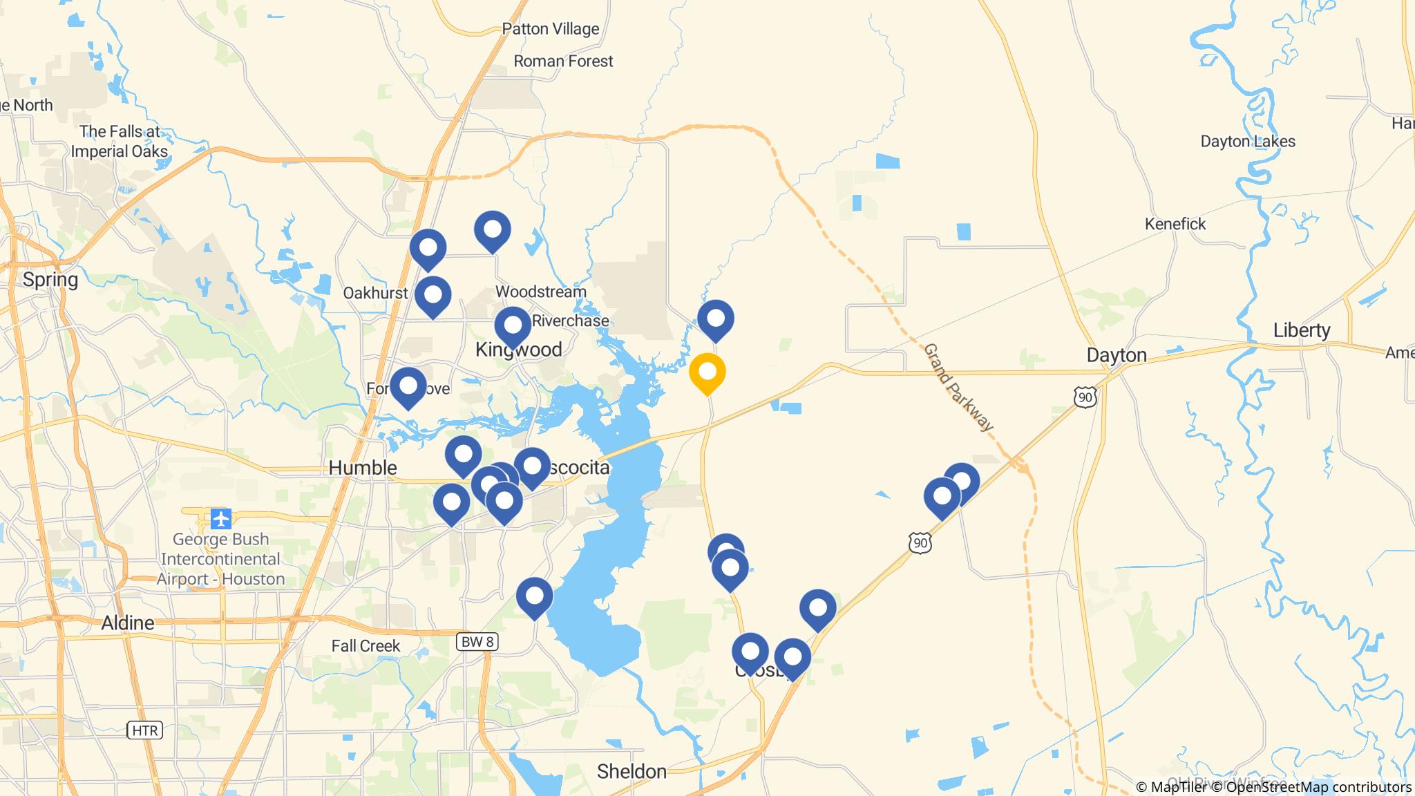 Street map of the ATM area