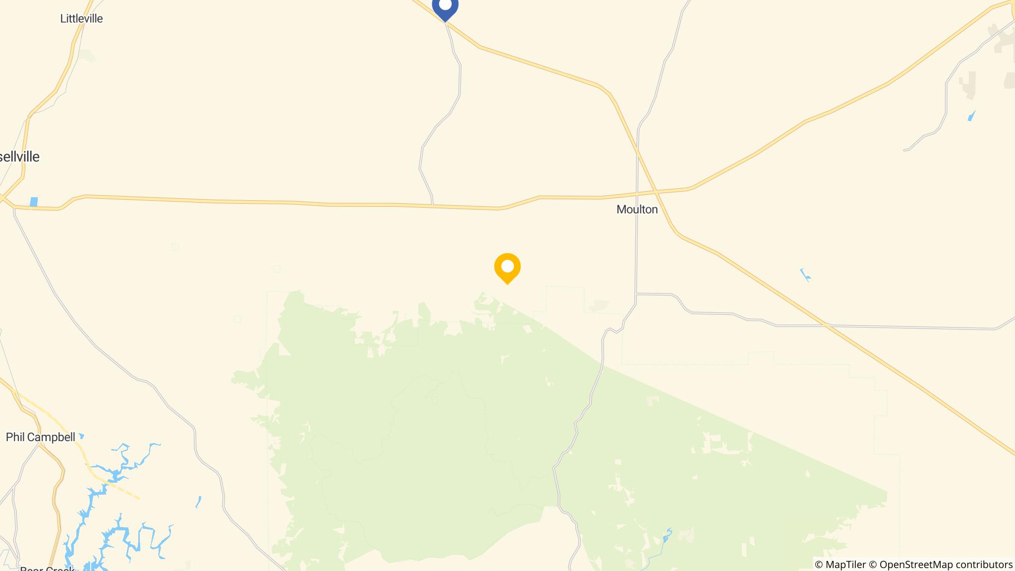 Street map of the ATM area