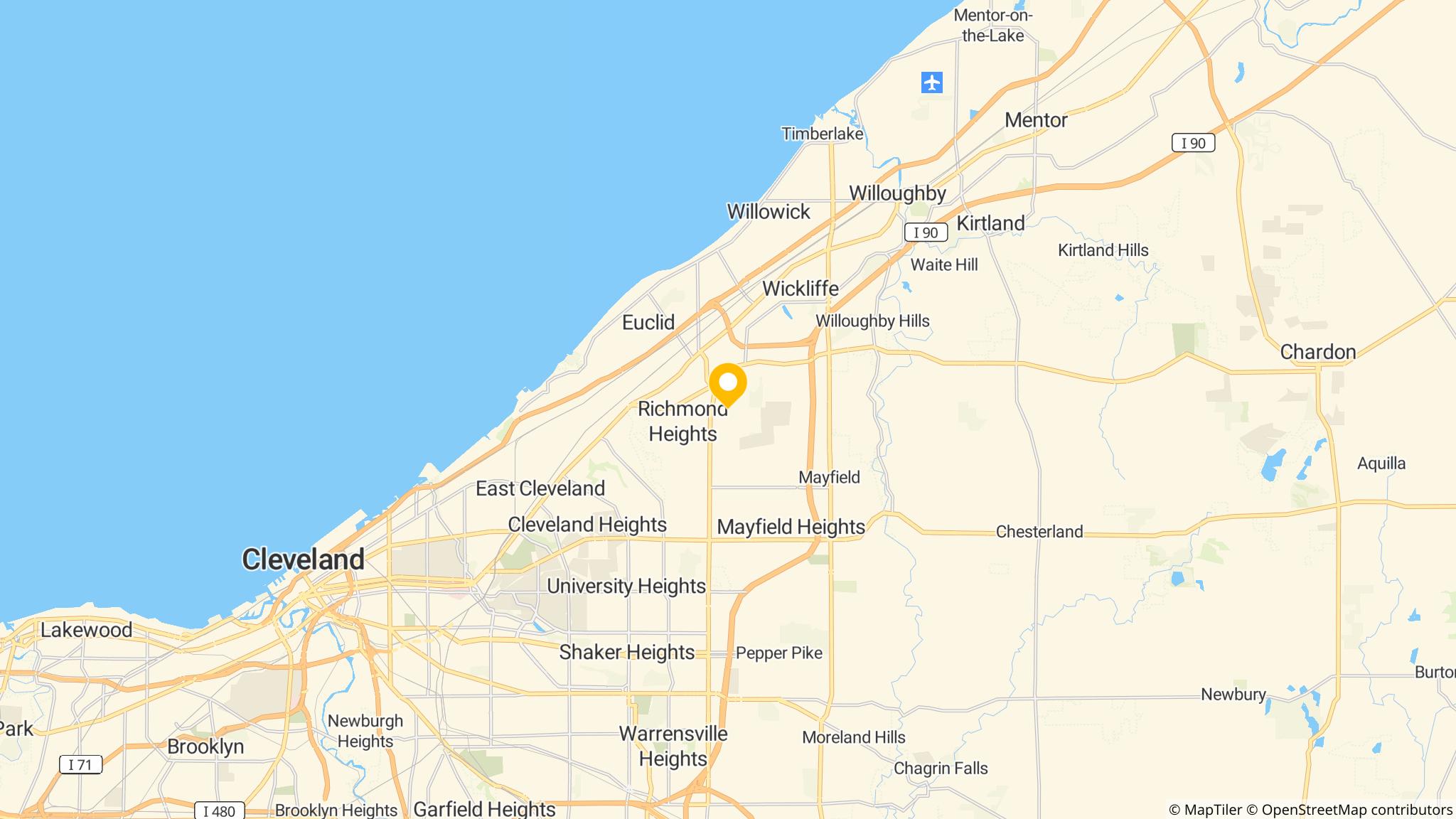 Street map of the ATM area