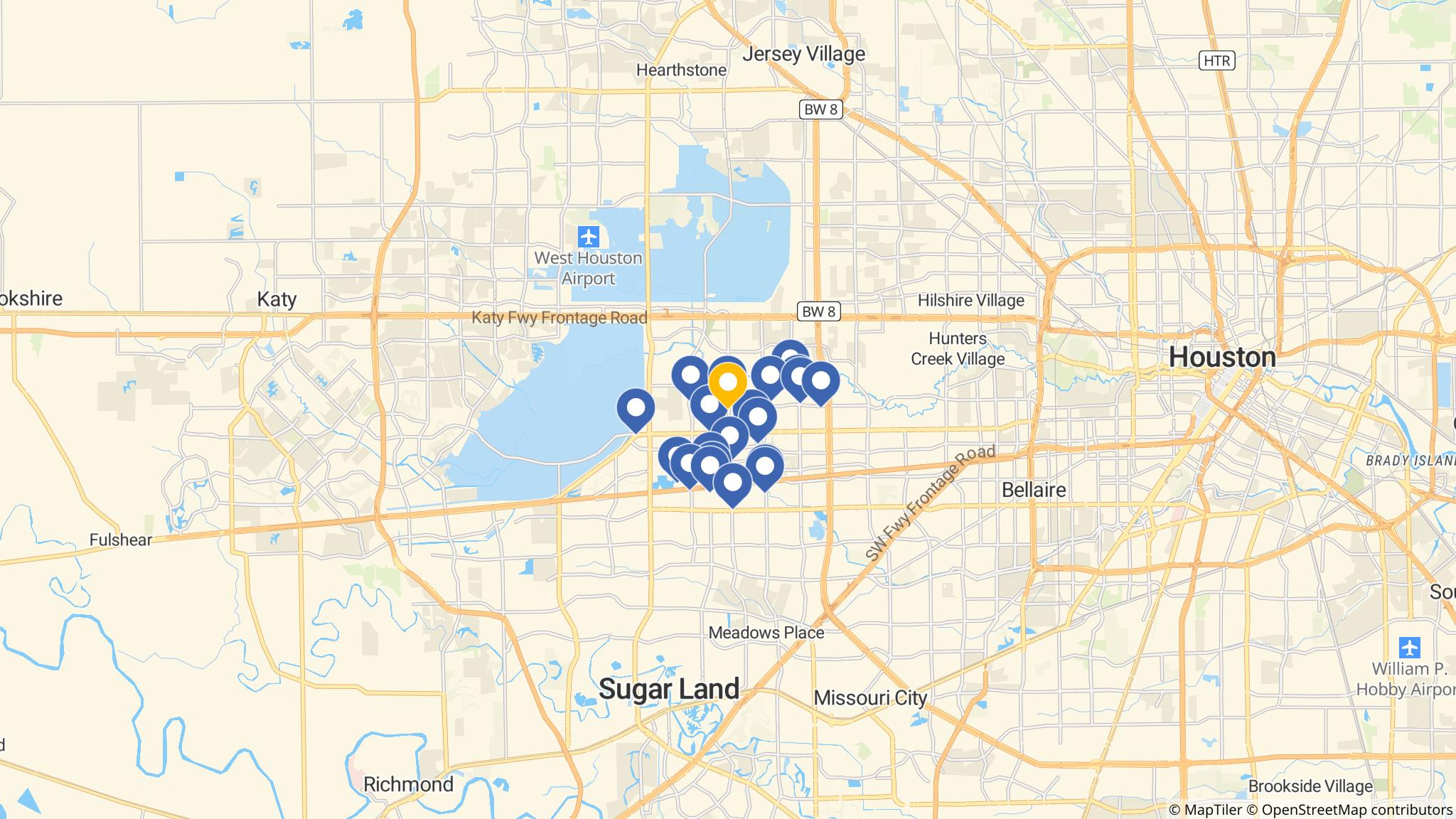 Street map of the ATM area