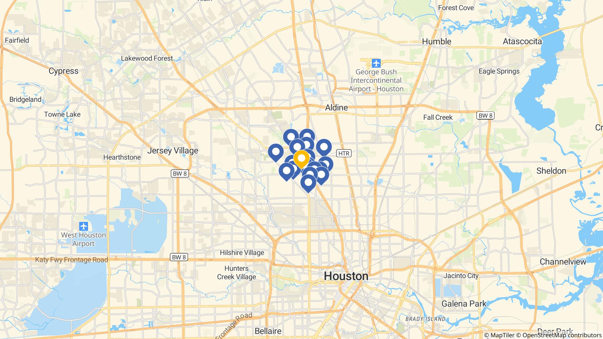 Street map of the ATM area
