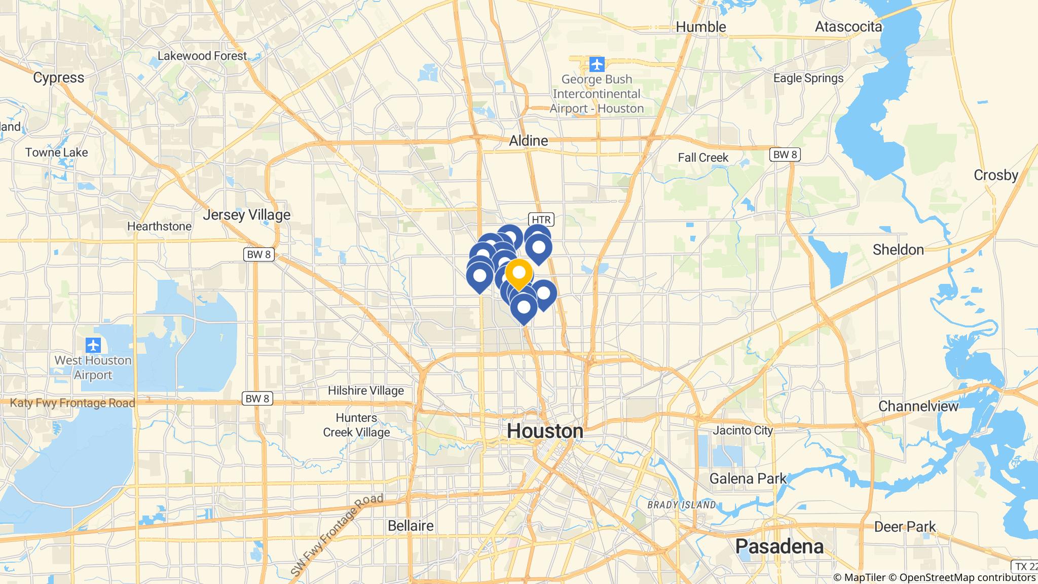 Street map of the ATM area