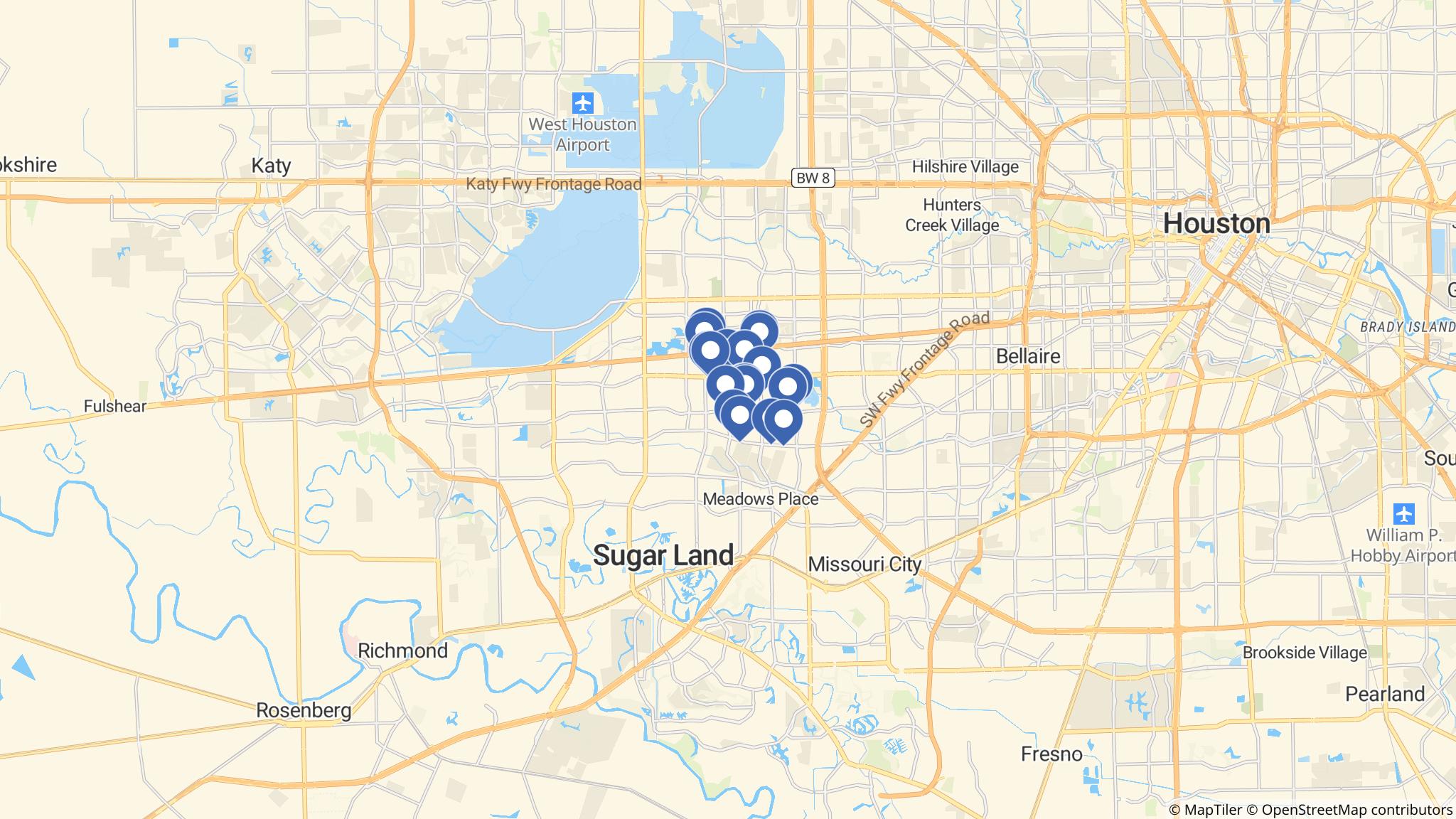 Street map of the ATM area