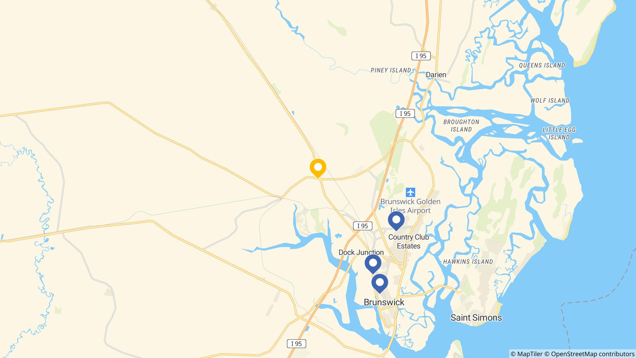Street map of the ATM area