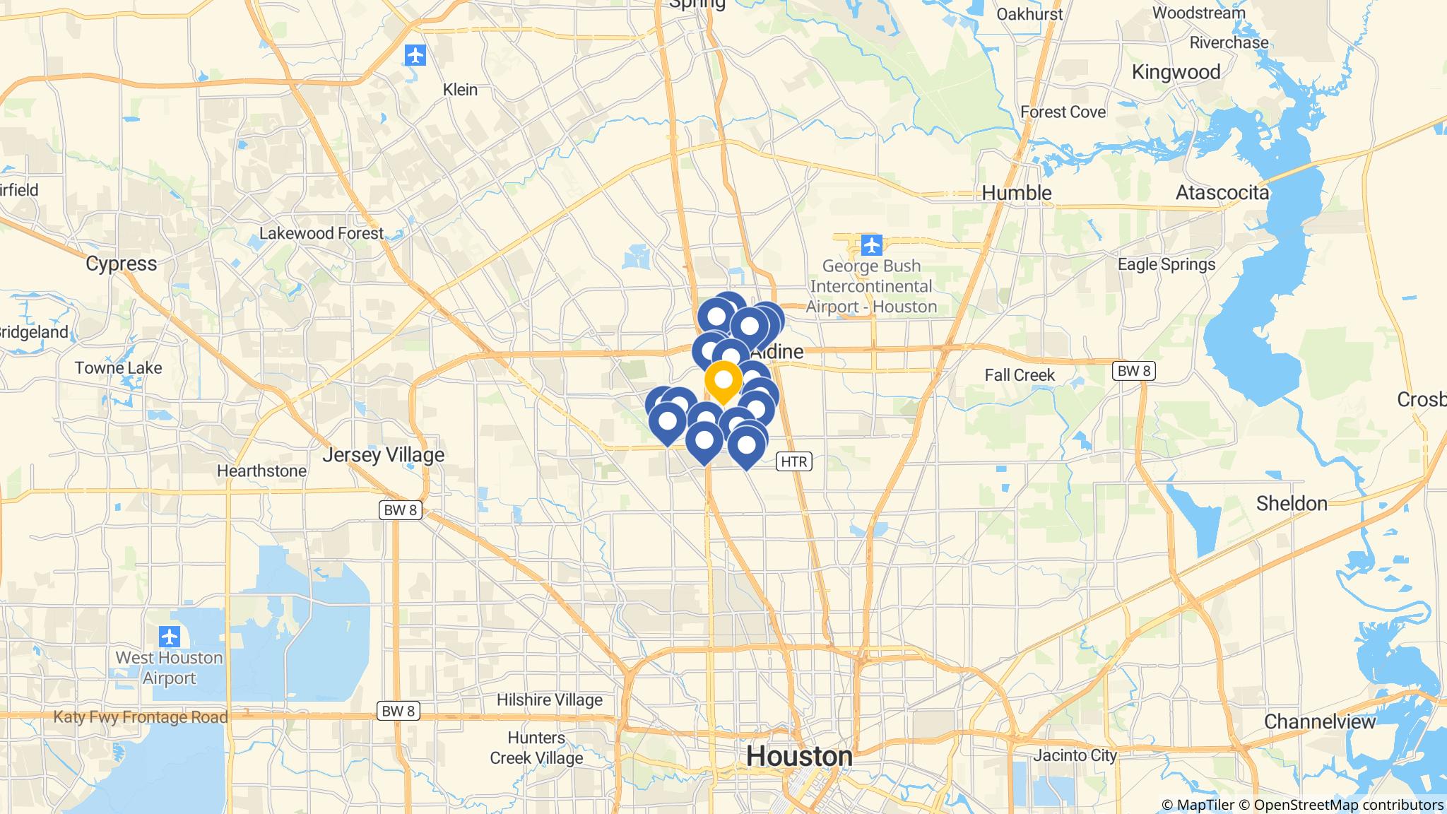 Street map of the ATM area
