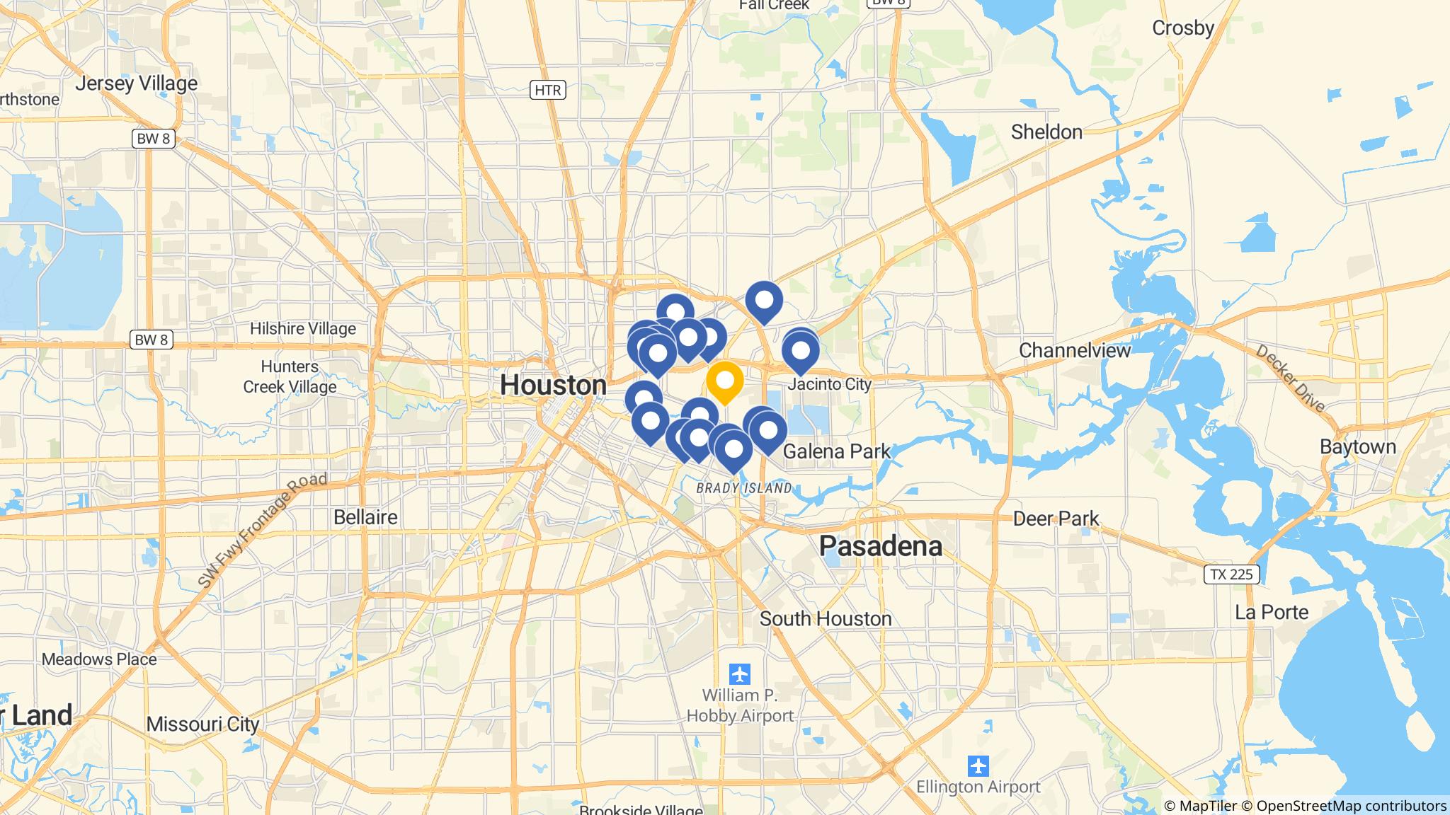 Street map of the ATM area