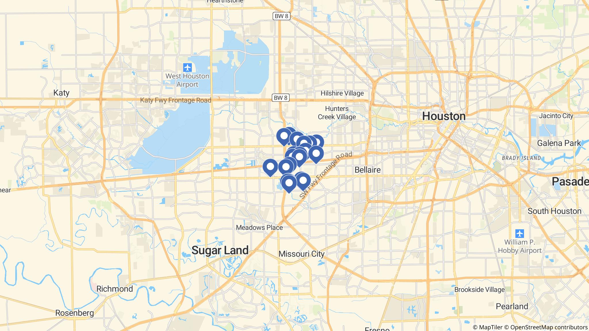 Street map of the ATM area