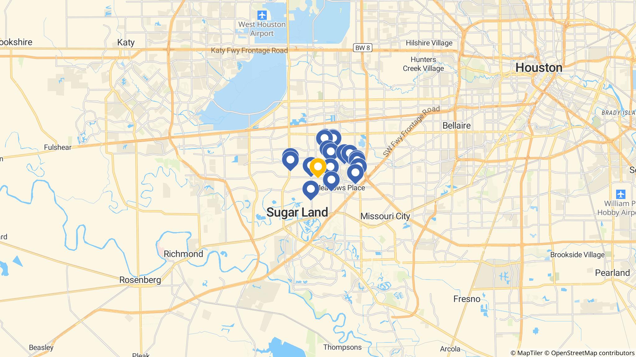 Street map of the ATM area