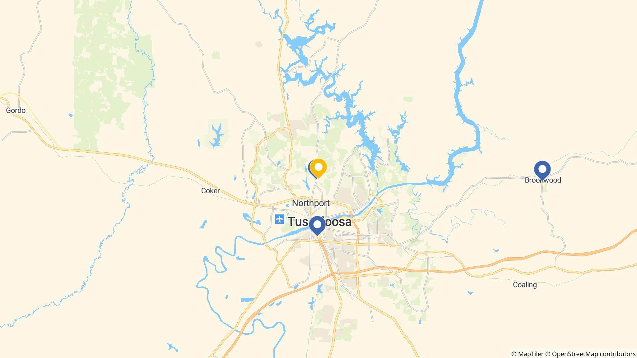 Street map of the ATM area