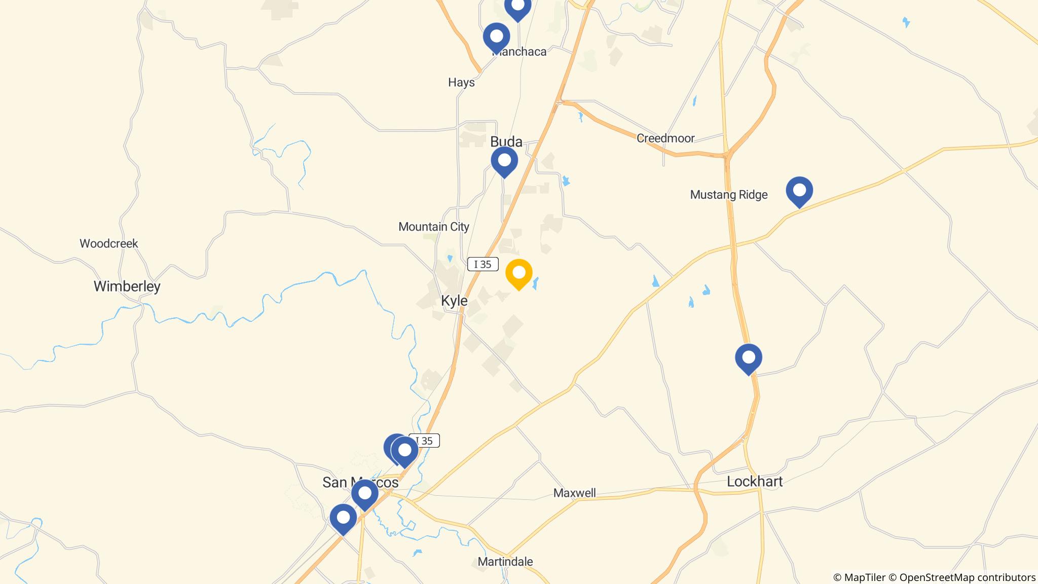 Street map of the ATM area