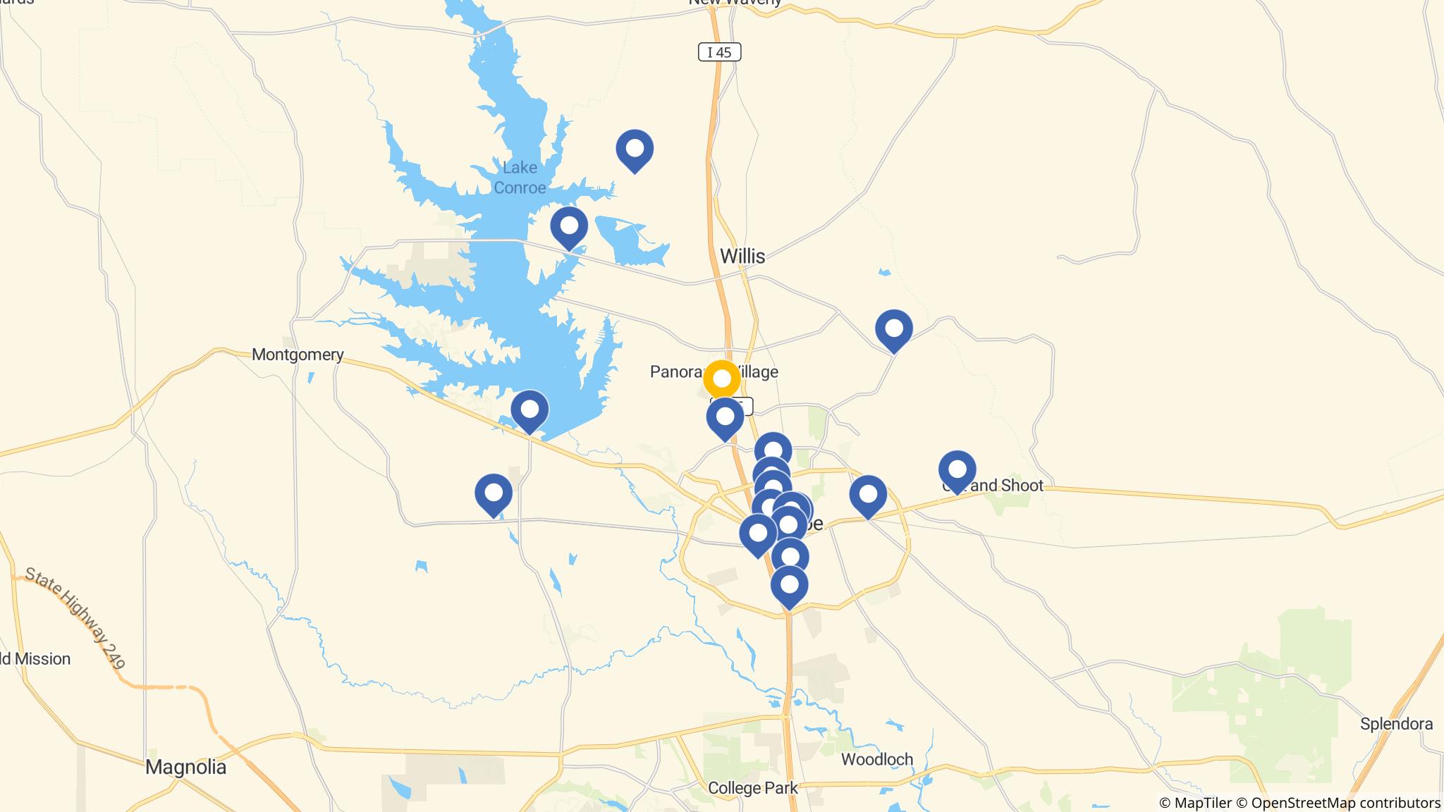 Street map of the ATM area