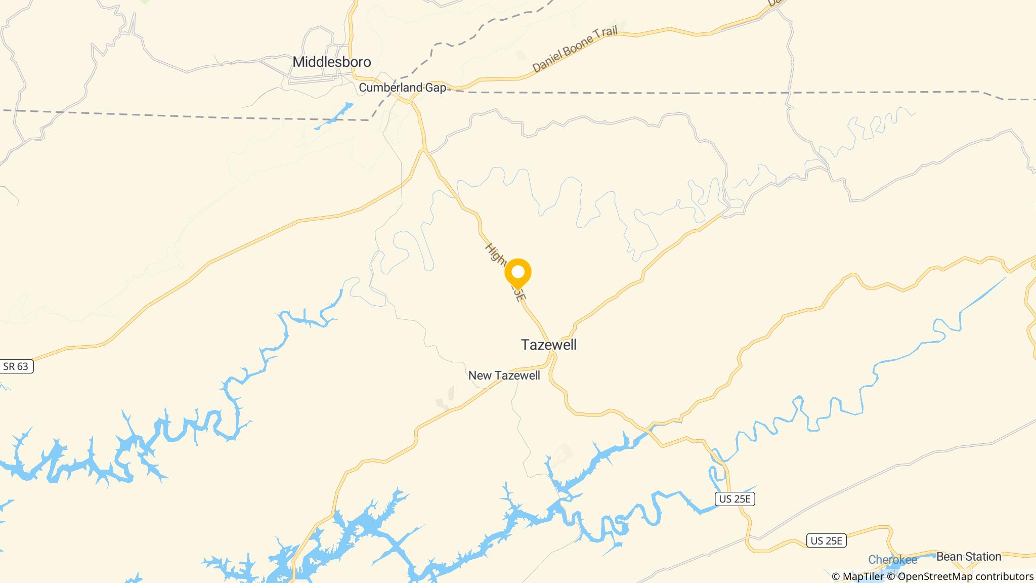 Street map of the ATM area