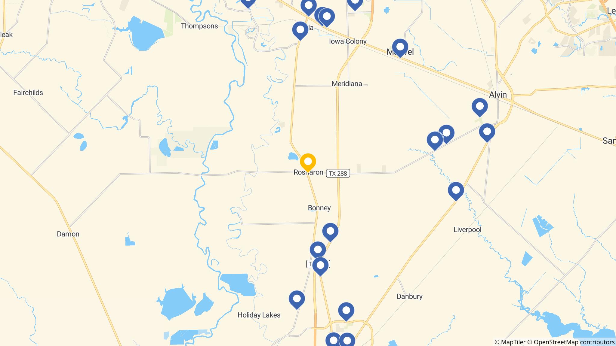 Street map of the ATM area