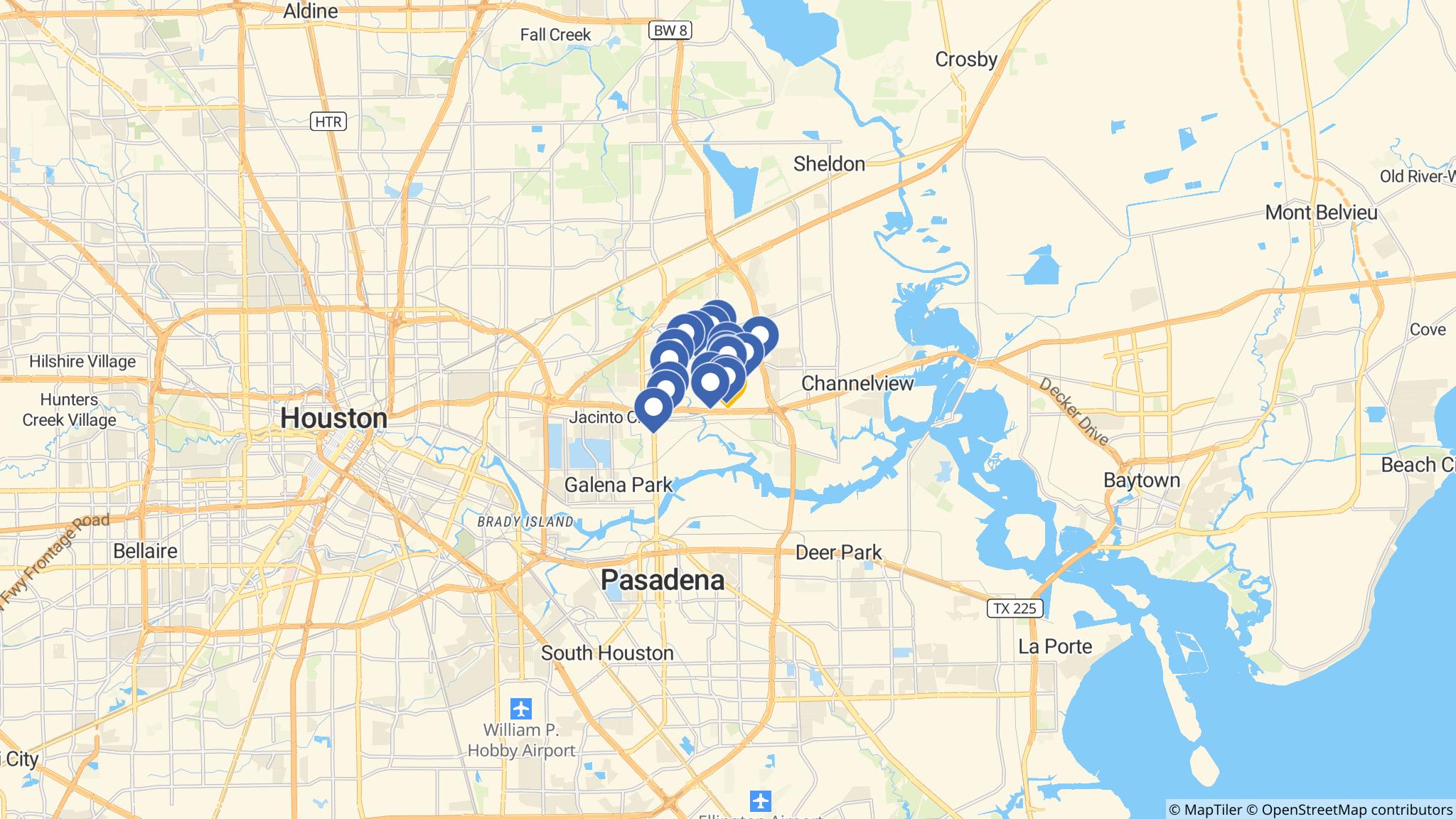 Street map of the ATM area