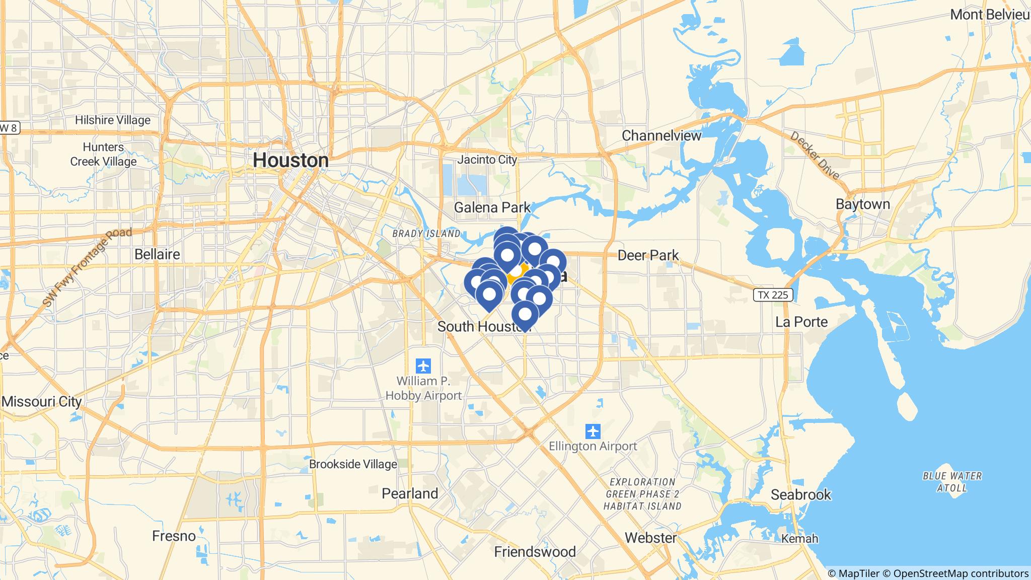 Street map of the ATM area