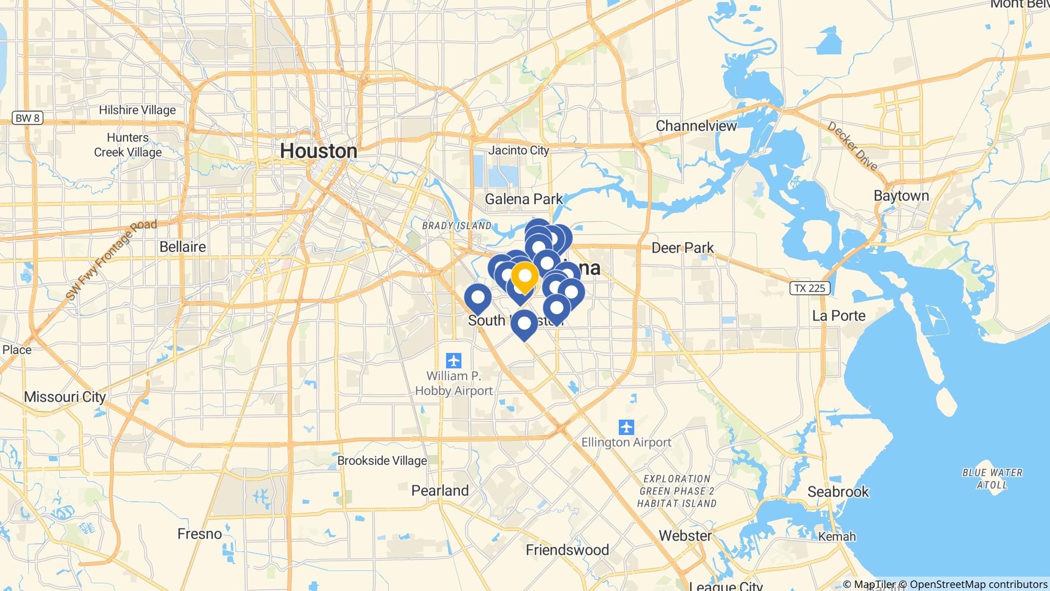 Street map of the ATM area