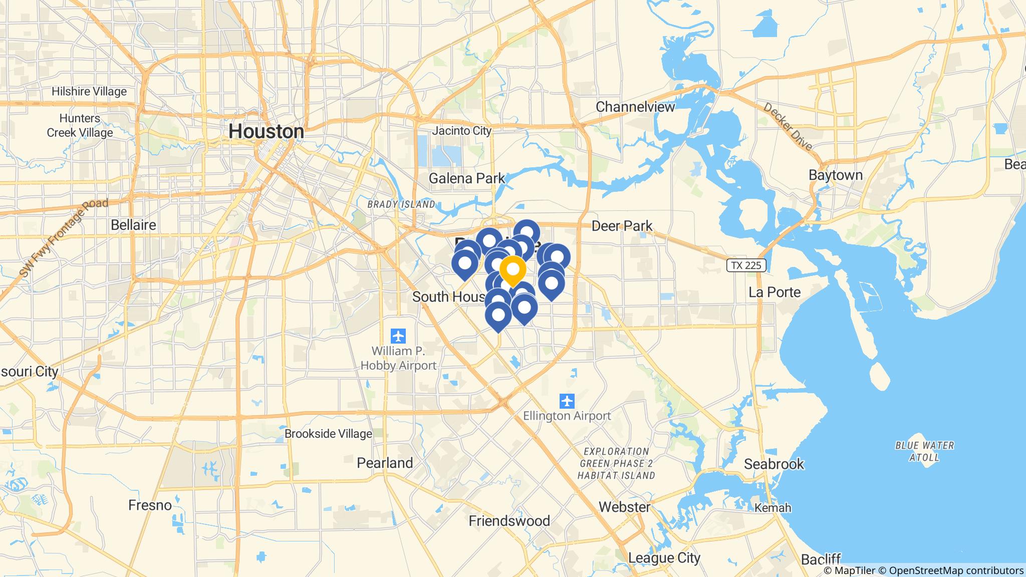 Street map of the ATM area