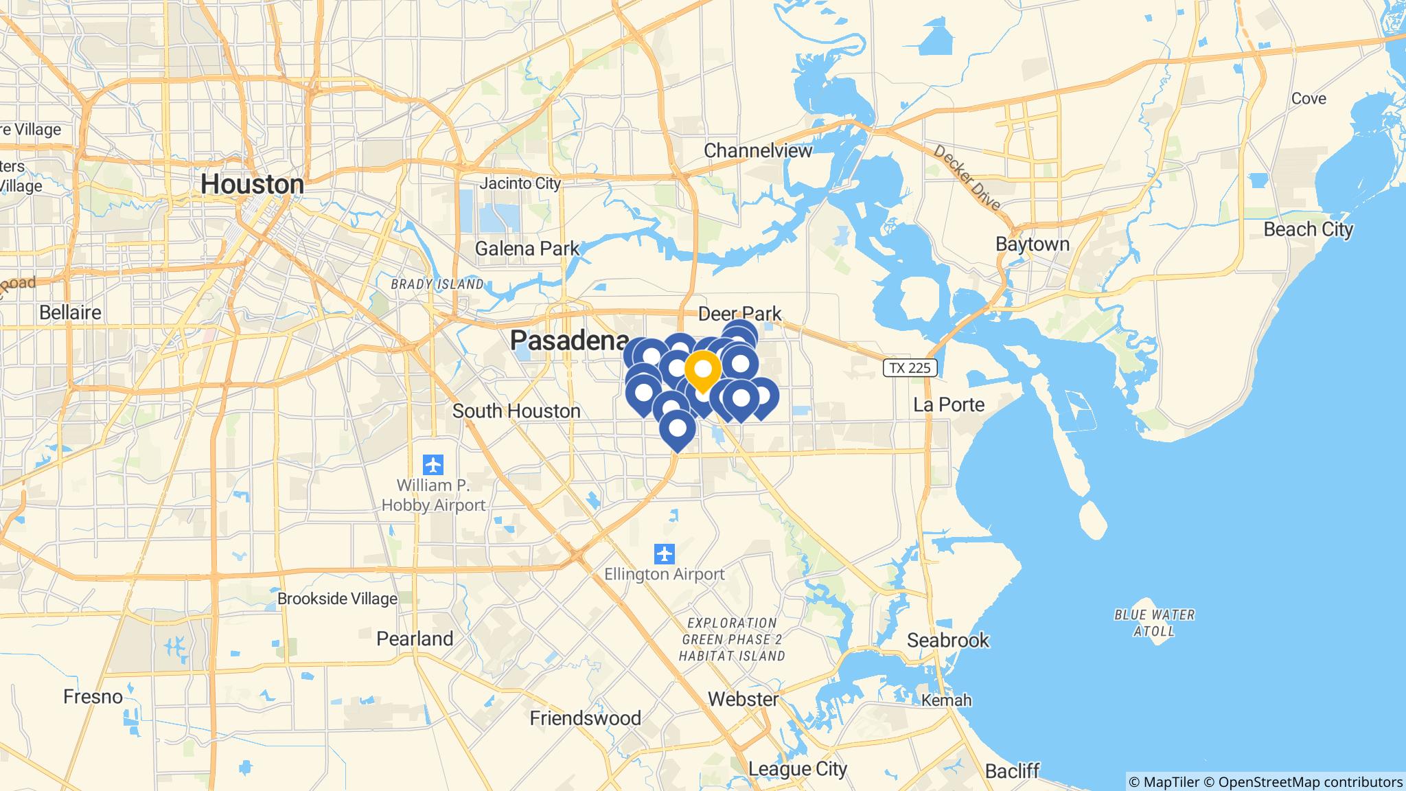 Street map of the ATM area