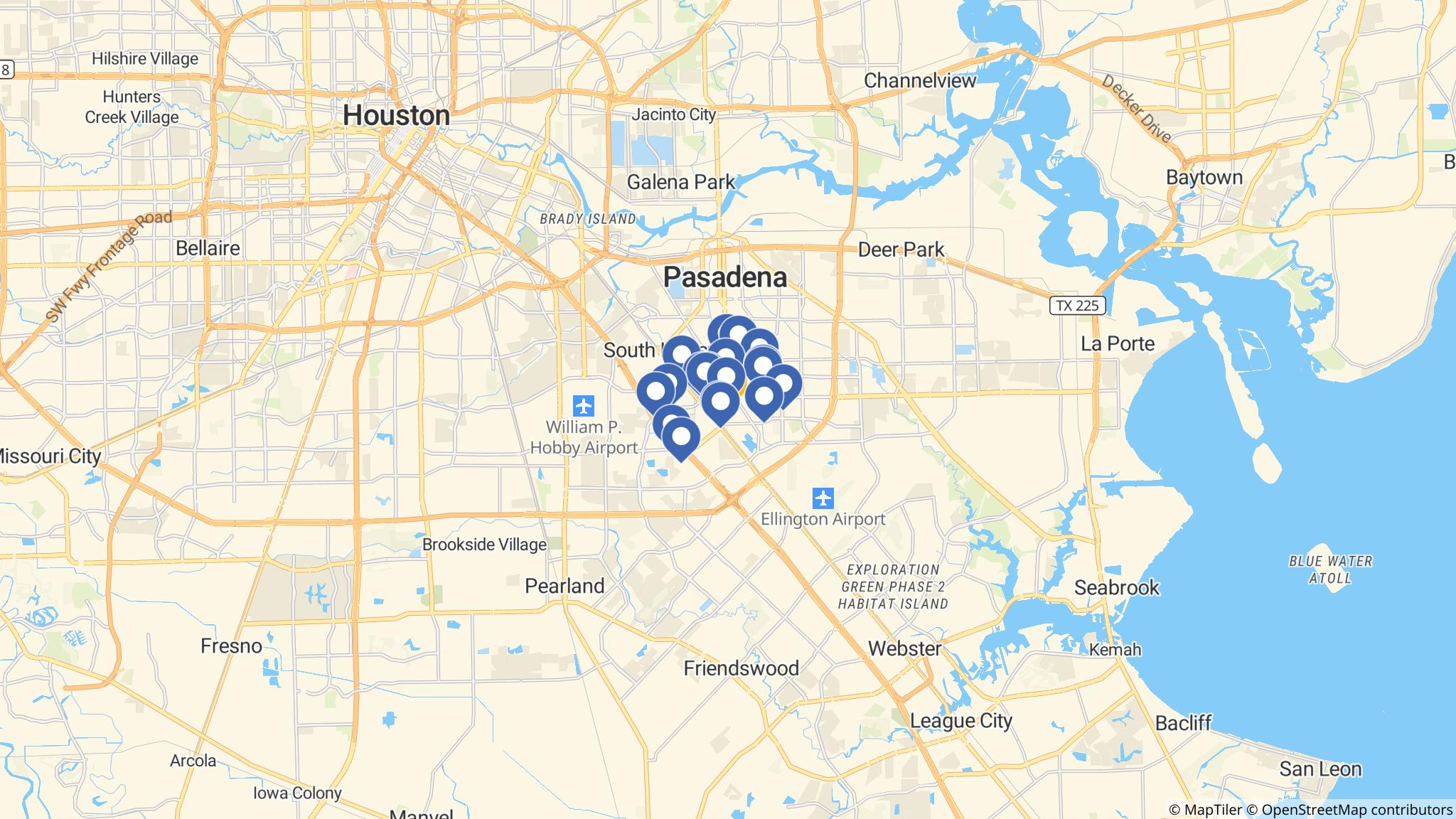 Street map of the ATM area