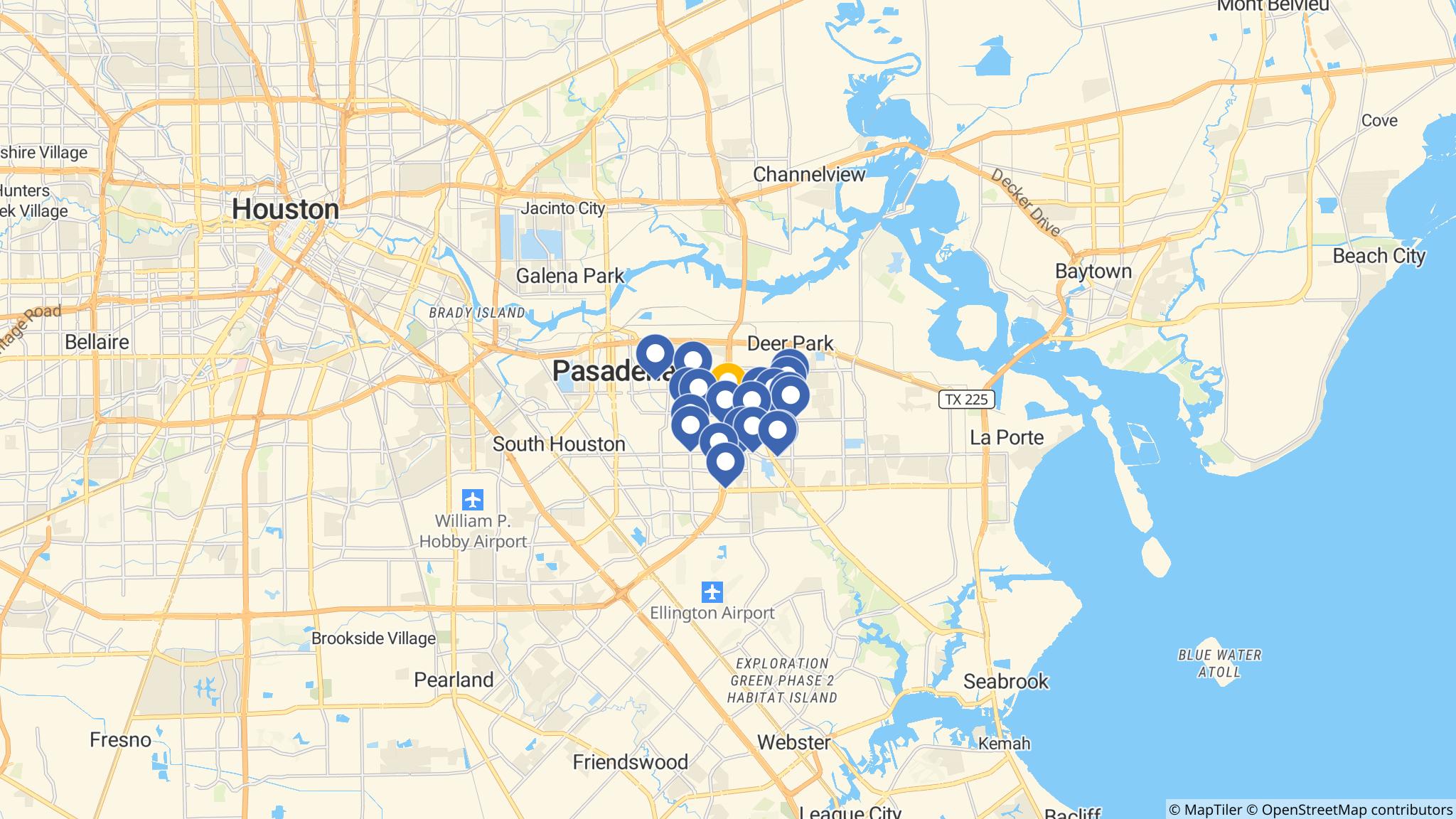 Street map of the ATM area