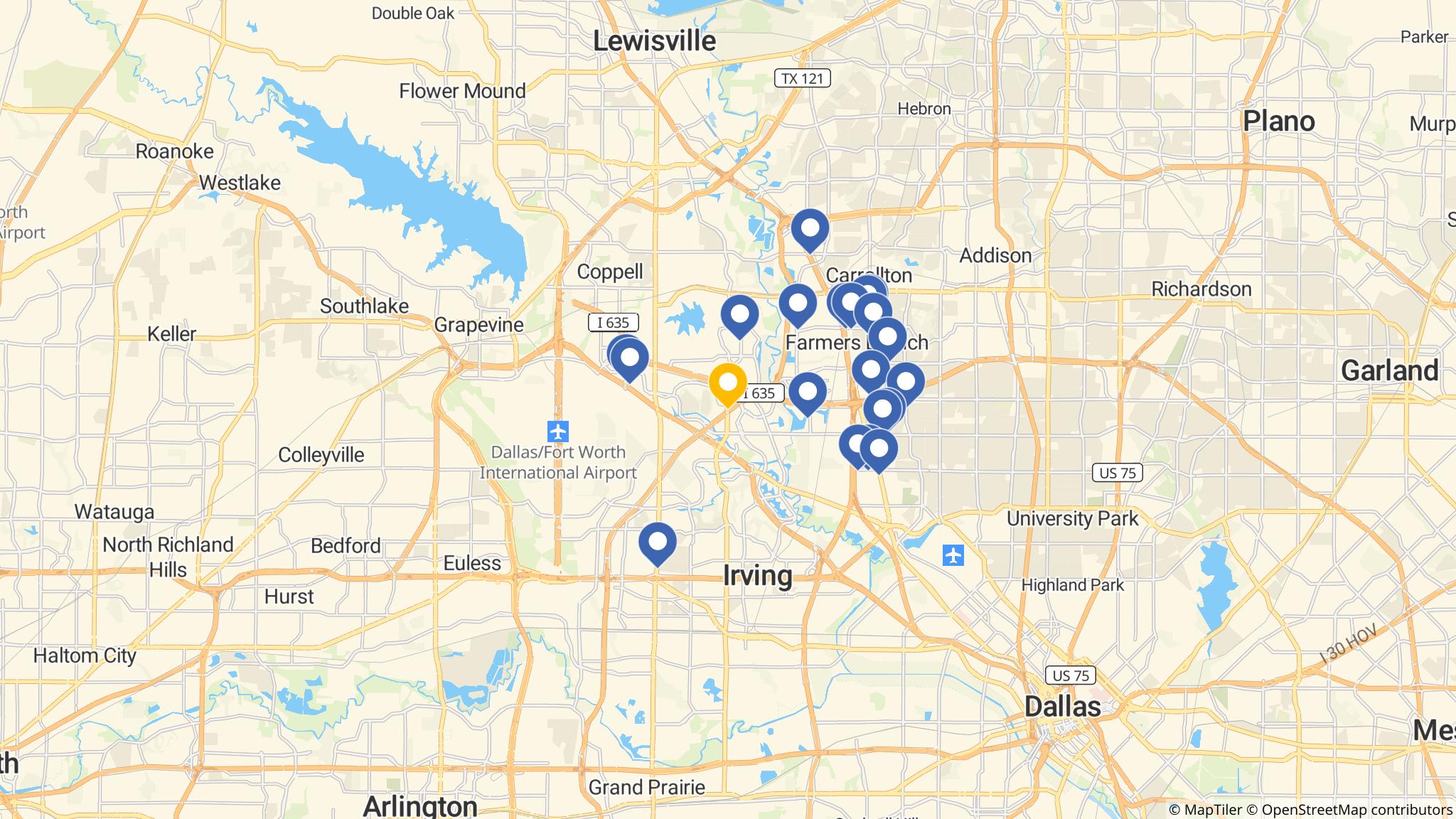 Street map of the ATM area