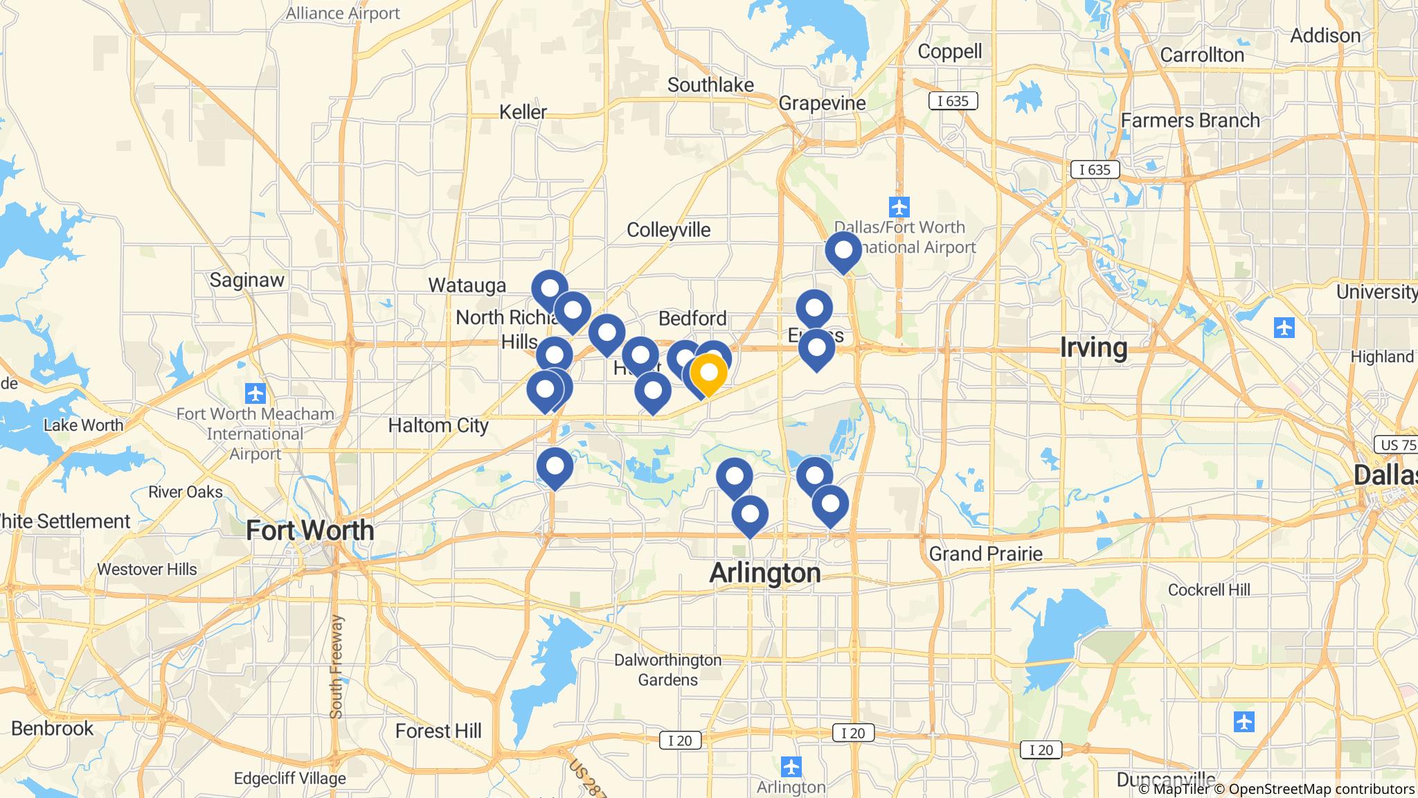 Street map of the ATM area