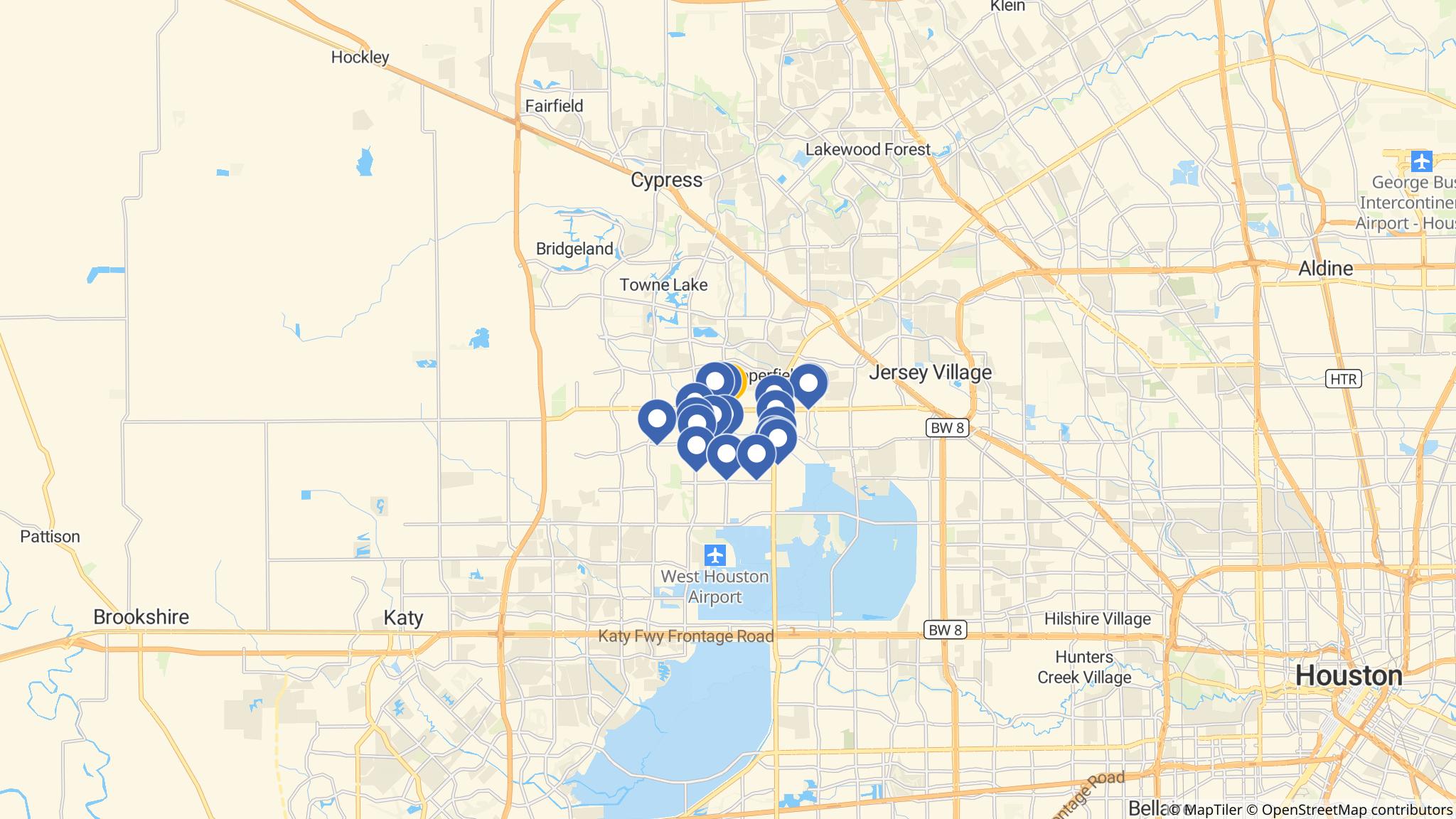Street map of the ATM area