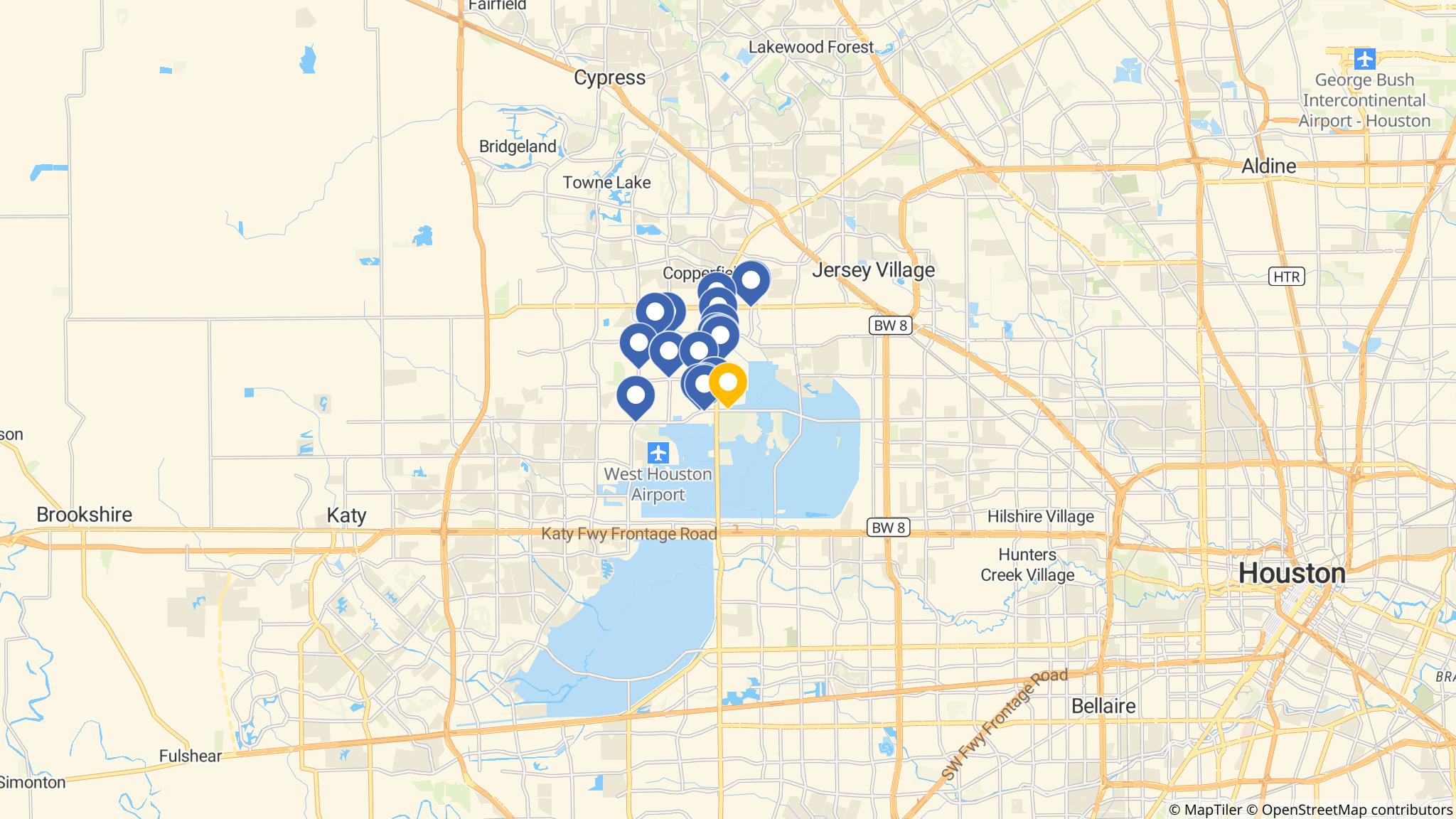Street map of the ATM area