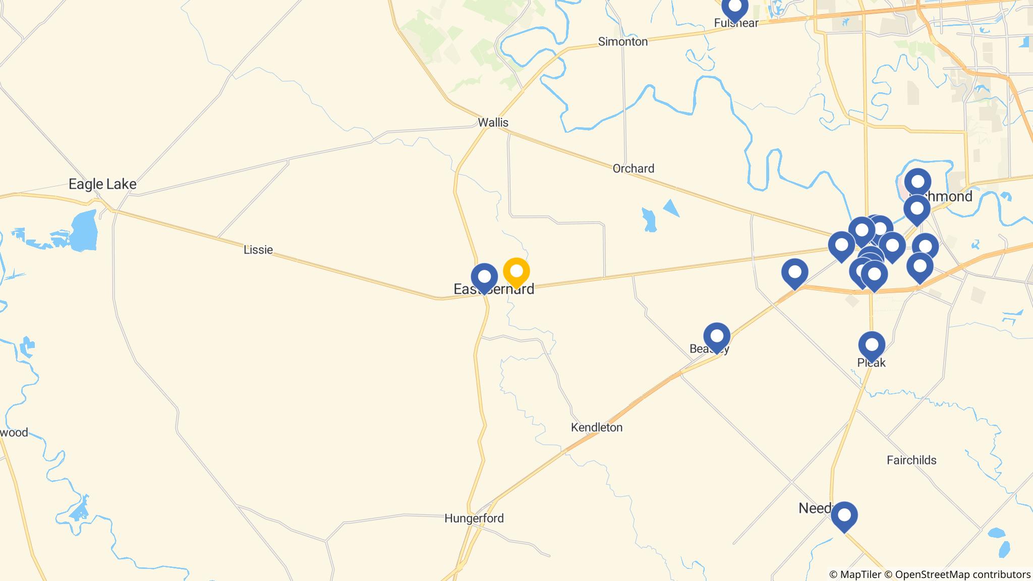 Street map of the ATM area