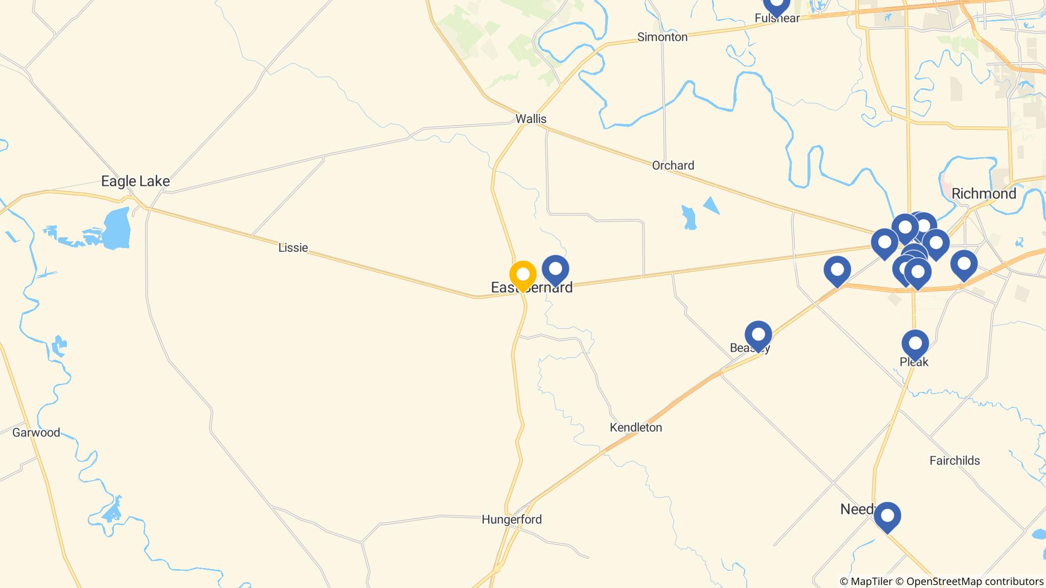 Street map of the ATM area