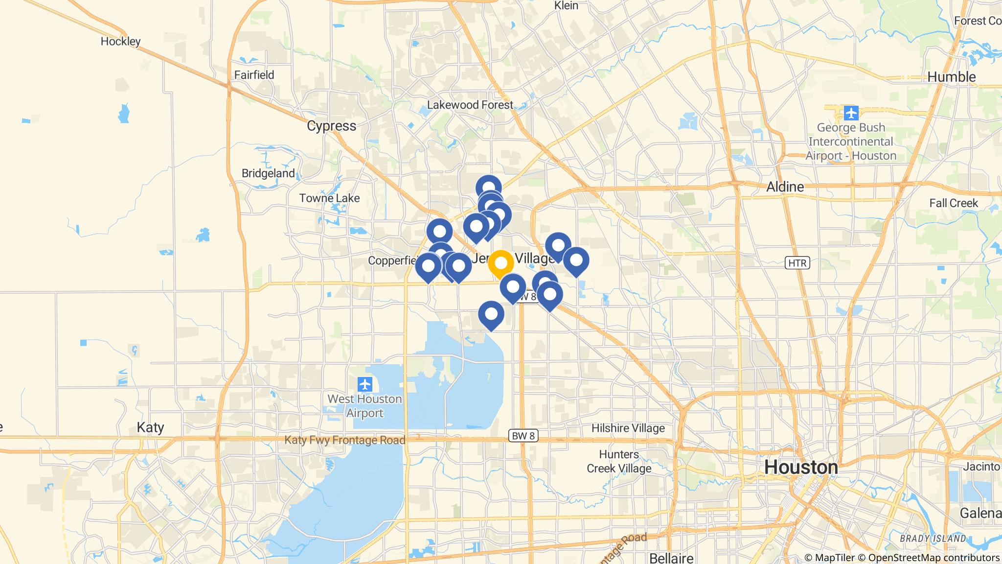 Street map of the ATM area
